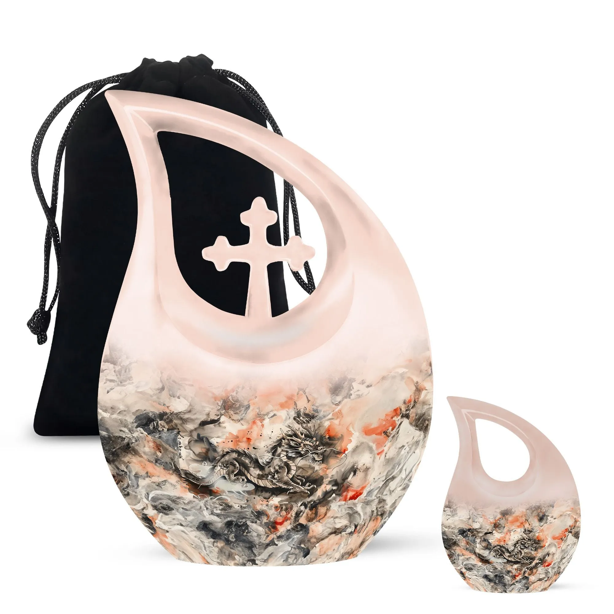 Dragon Urn: Compact Memorial Urn, Personalized Remembrance