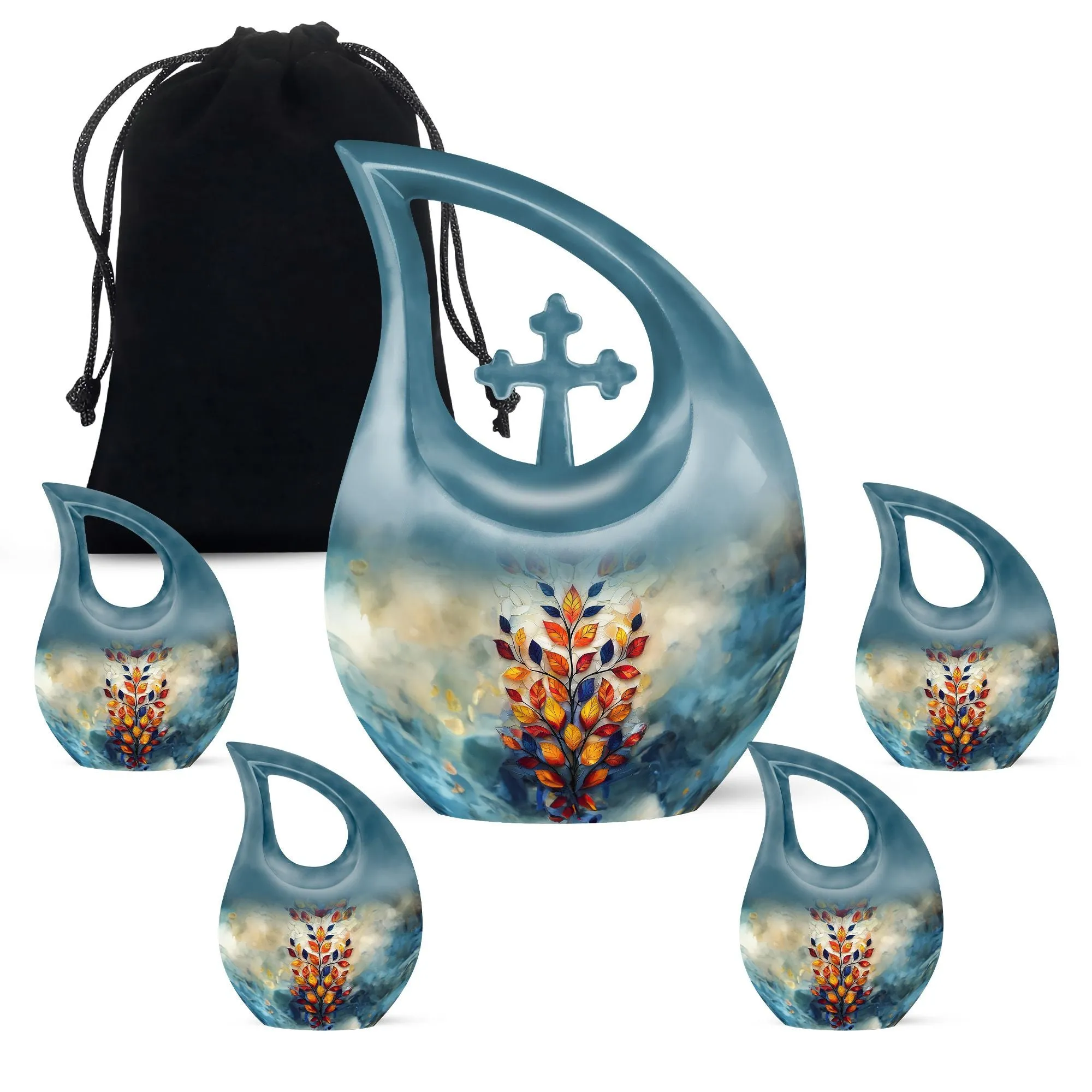 Elegant Stained Glass Urn: Affordable Memorable Resting Place