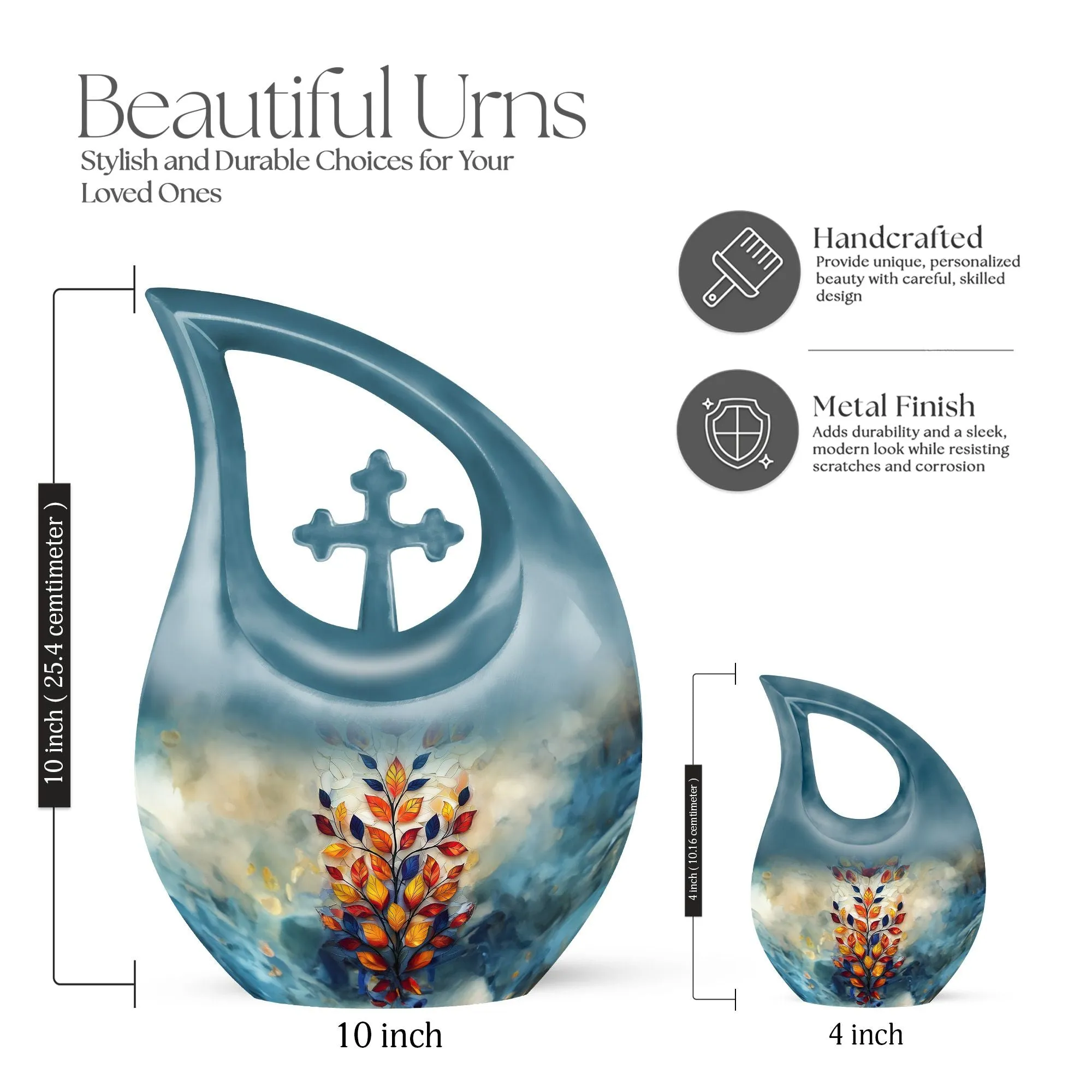 Elegant Stained Glass Urn: Affordable Memorable Resting Place