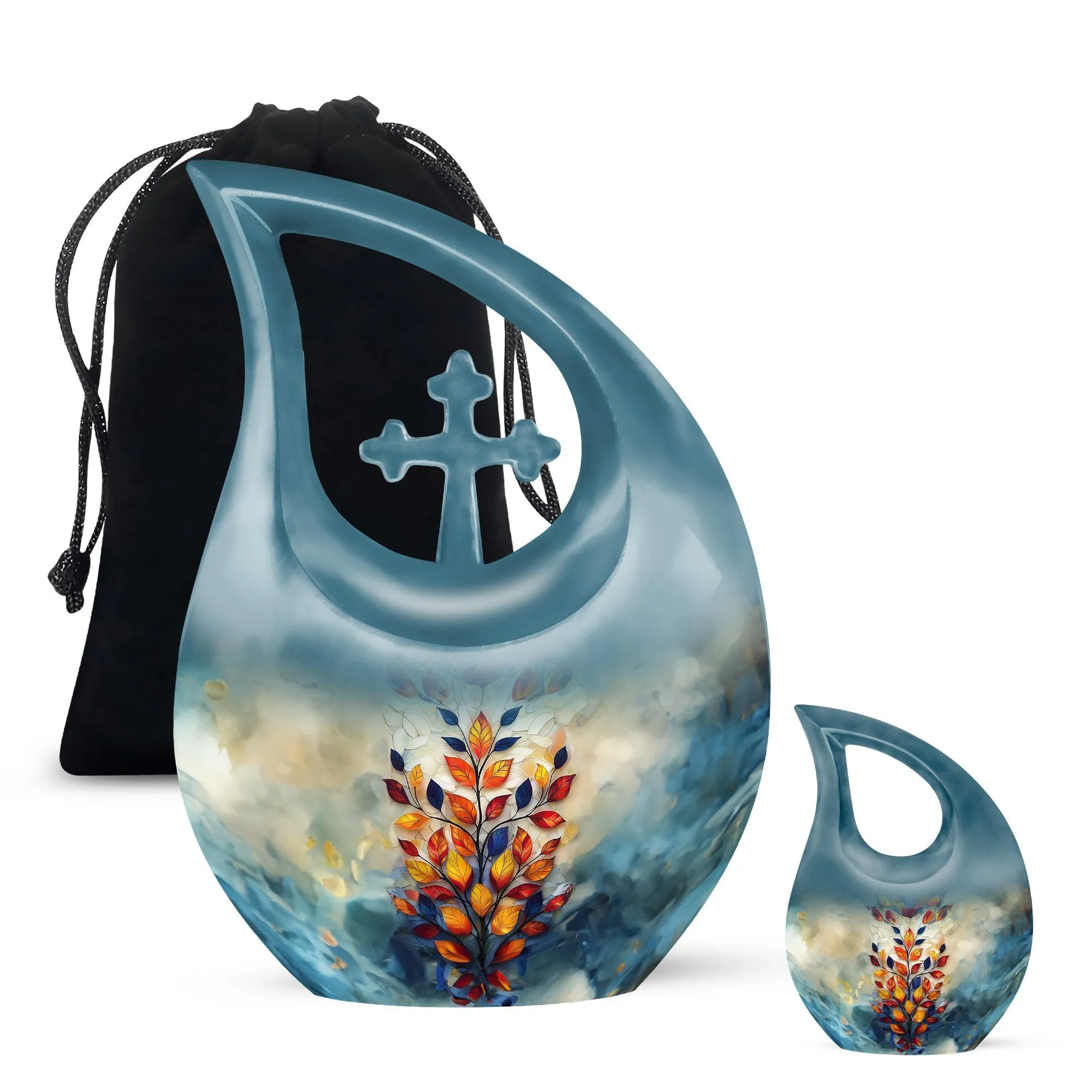 Elegant Stained Glass Urn: Affordable Memorable Resting Place
