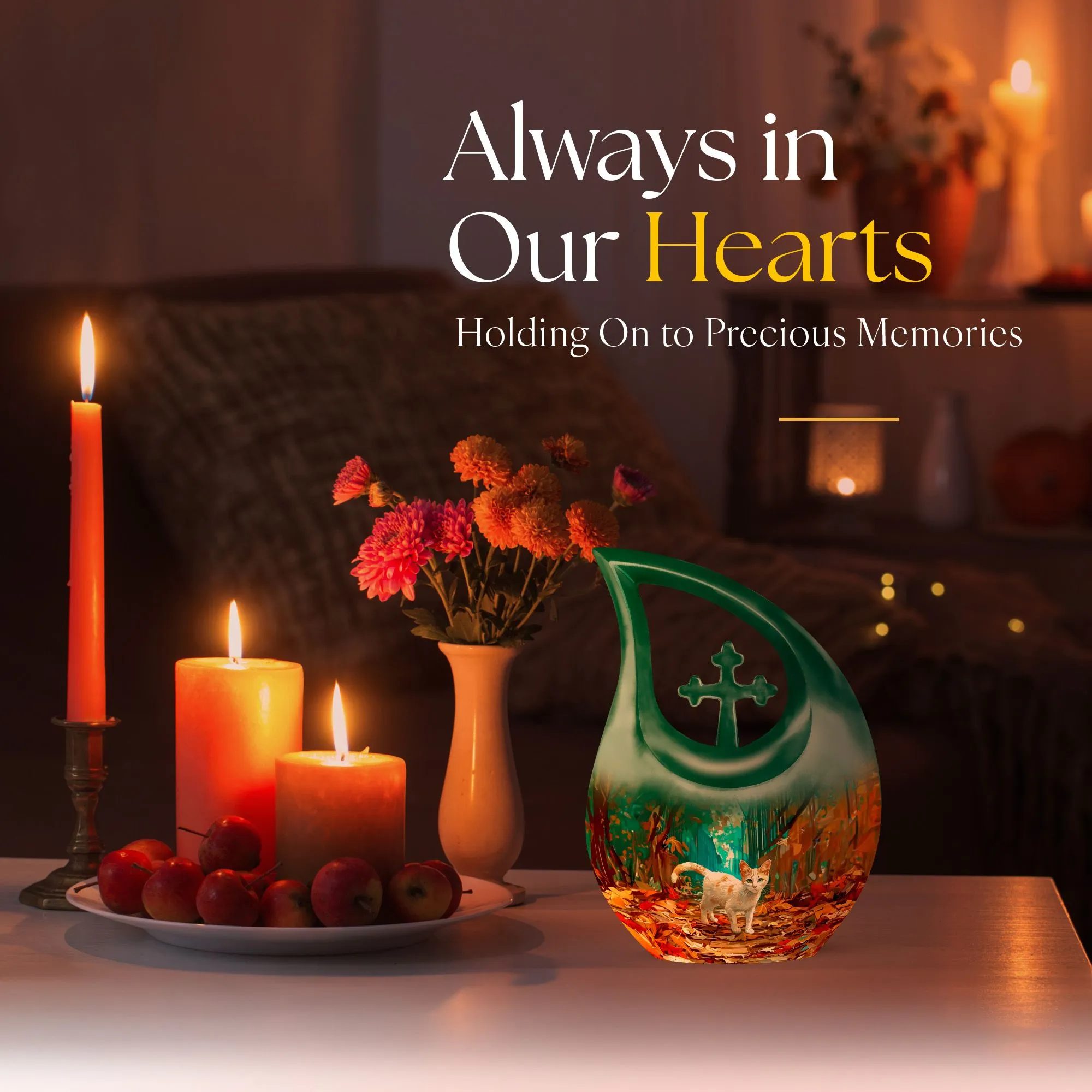 Elegant White Cat Memorial - An Affordable Cremation Choice