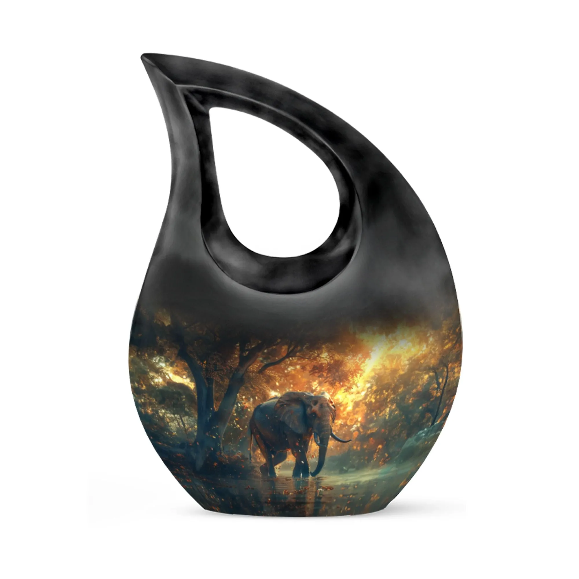 Elephant Themed Memorials - Tailored Tribute Urn for Ashes