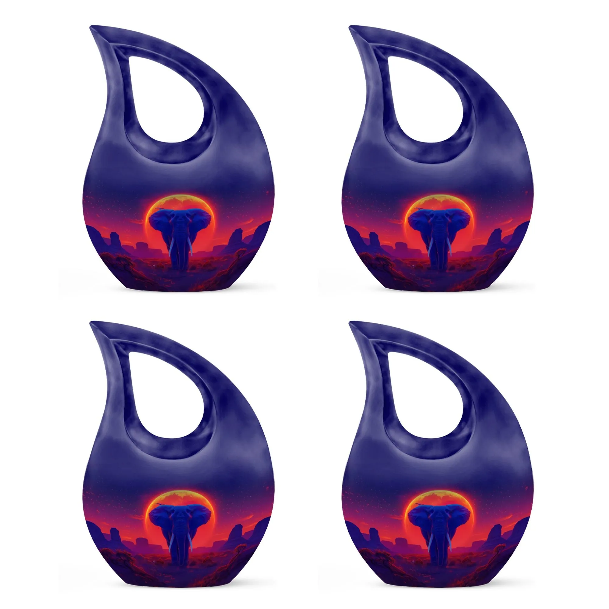 Elephant Tribute: Medium-Sized Elemental Memorial Urn