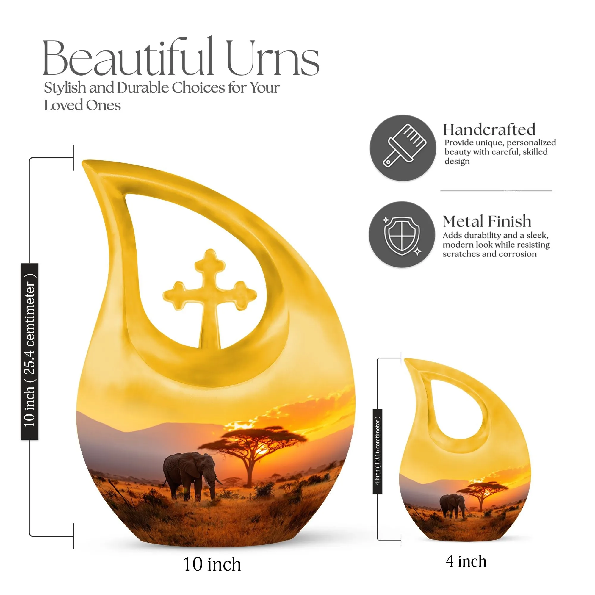 Elephant Urn: Commemorating Loved Ones, Medium Size Memory Keeper