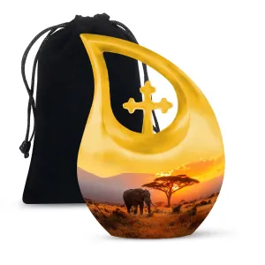 Elephant Urn: Commemorating Loved Ones, Medium Size Memory Keeper