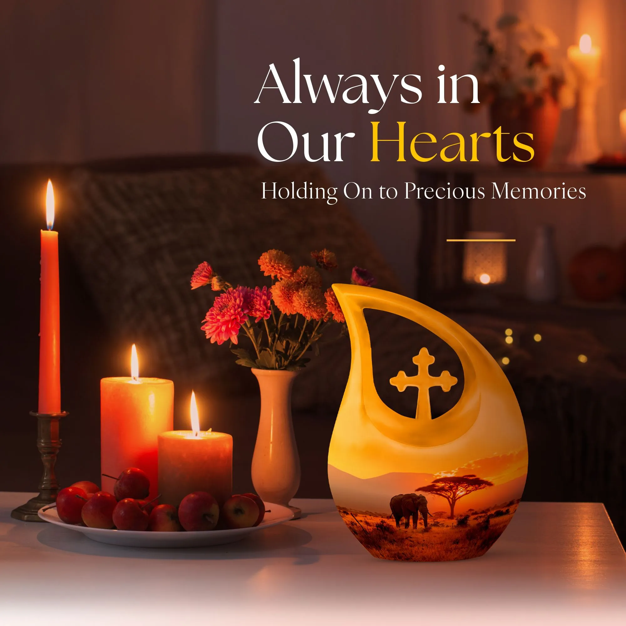 Elephant Urn: Commemorating Loved Ones, Medium Size Memory Keeper