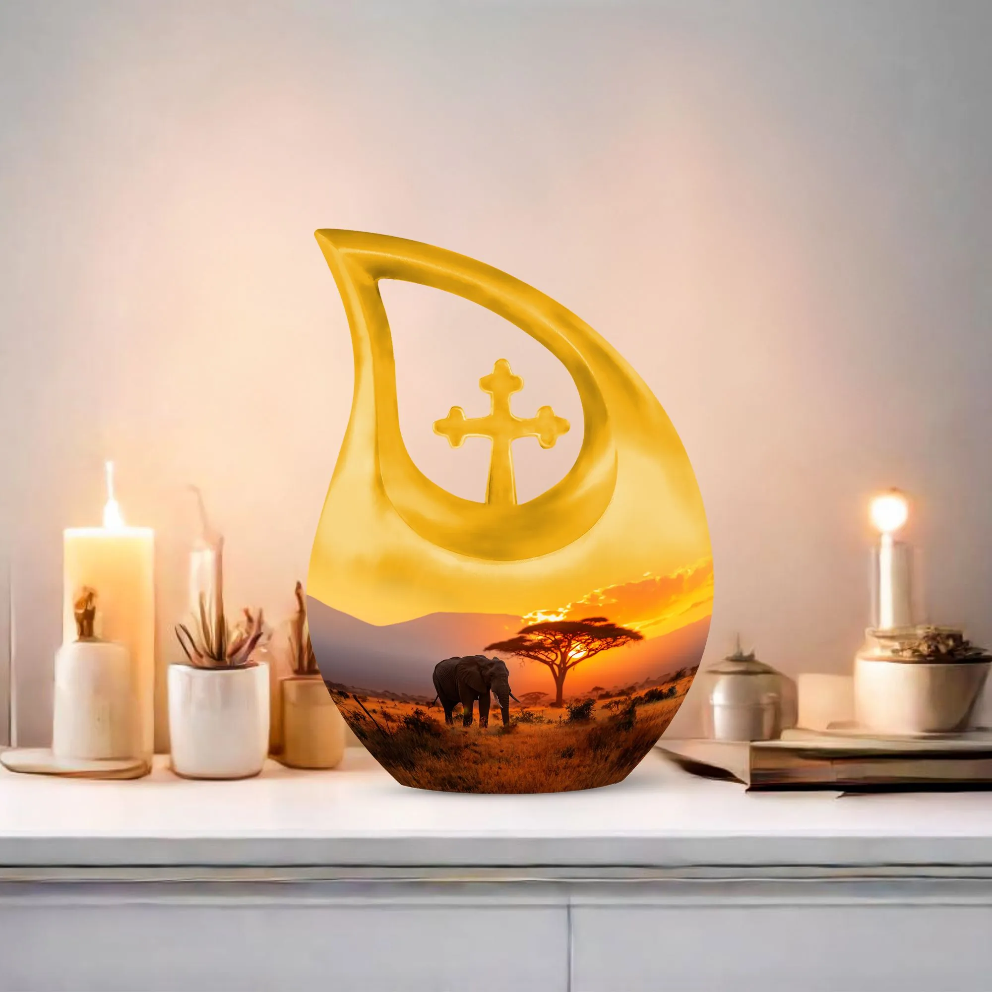 Elephant Urn: Commemorating Loved Ones, Medium Size Memory Keeper