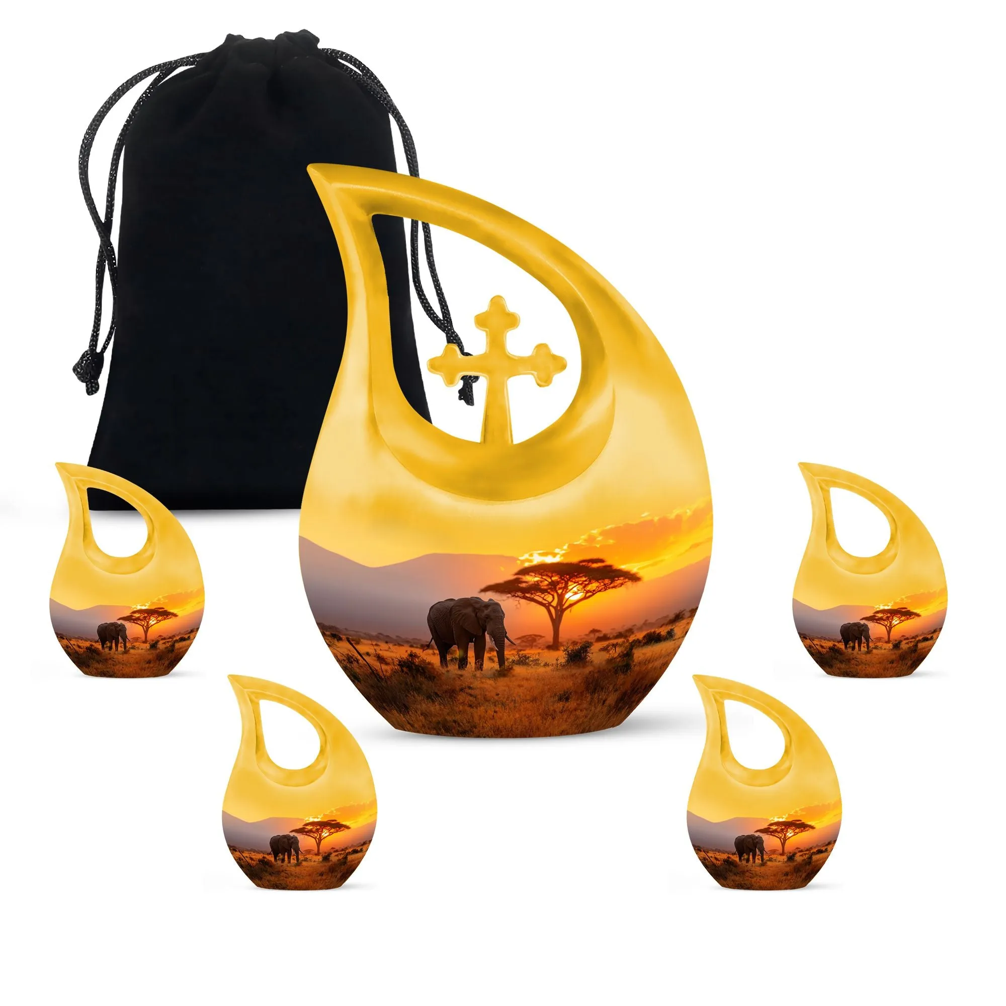 Elephant Urn: Commemorating Loved Ones, Medium Size Memory Keeper