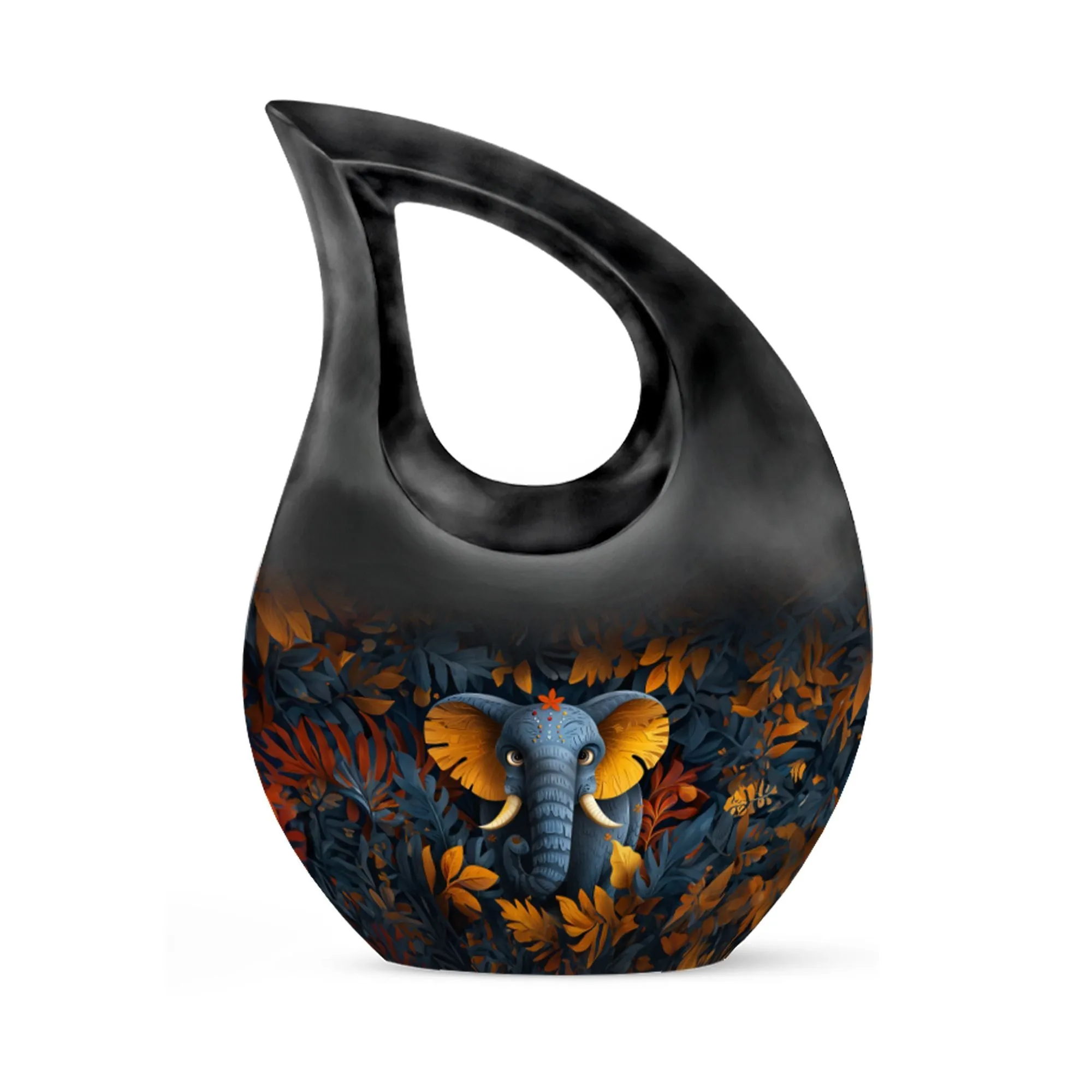 Elephant Urn - Large Urn For Cremated Human Ashes Remains