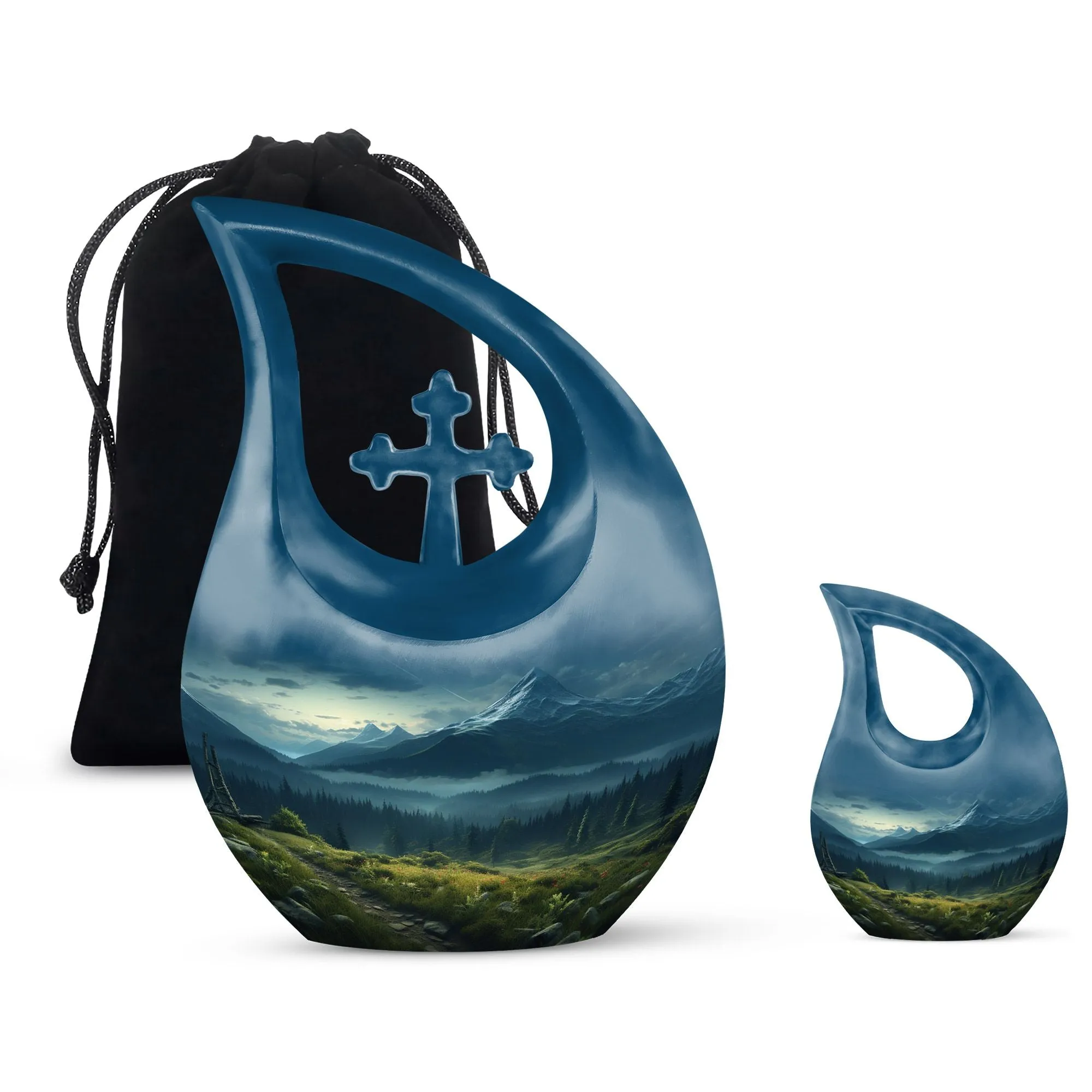 Emblem of Serenity Wilderness Urn - A Revered Memorial Companion
