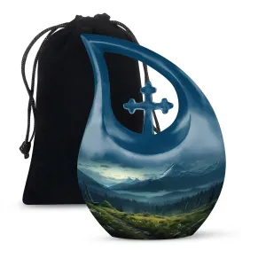 Emblem of Serenity Wilderness Urn - A Revered Memorial Companion