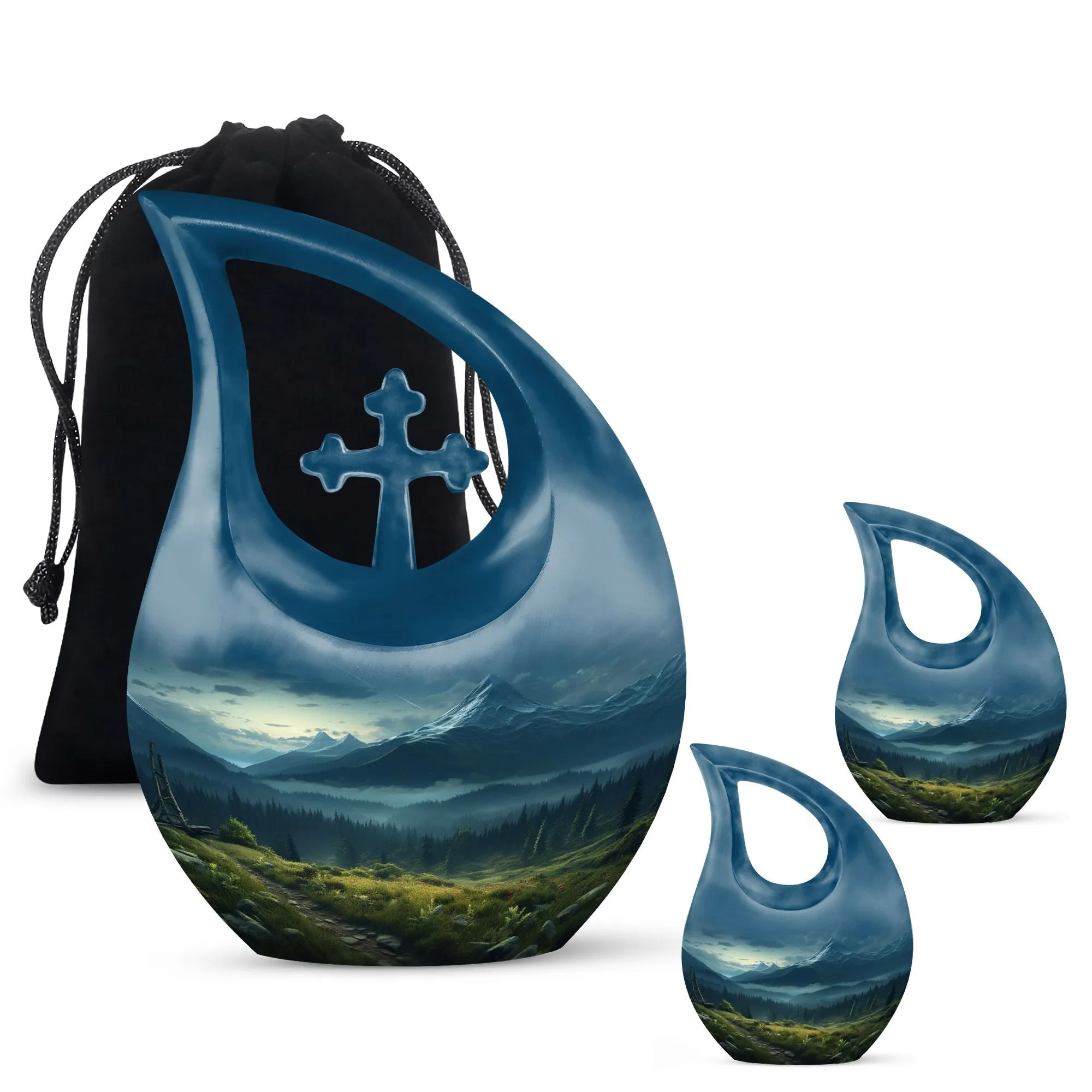Emblem of Serenity Wilderness Urn - A Revered Memorial Companion