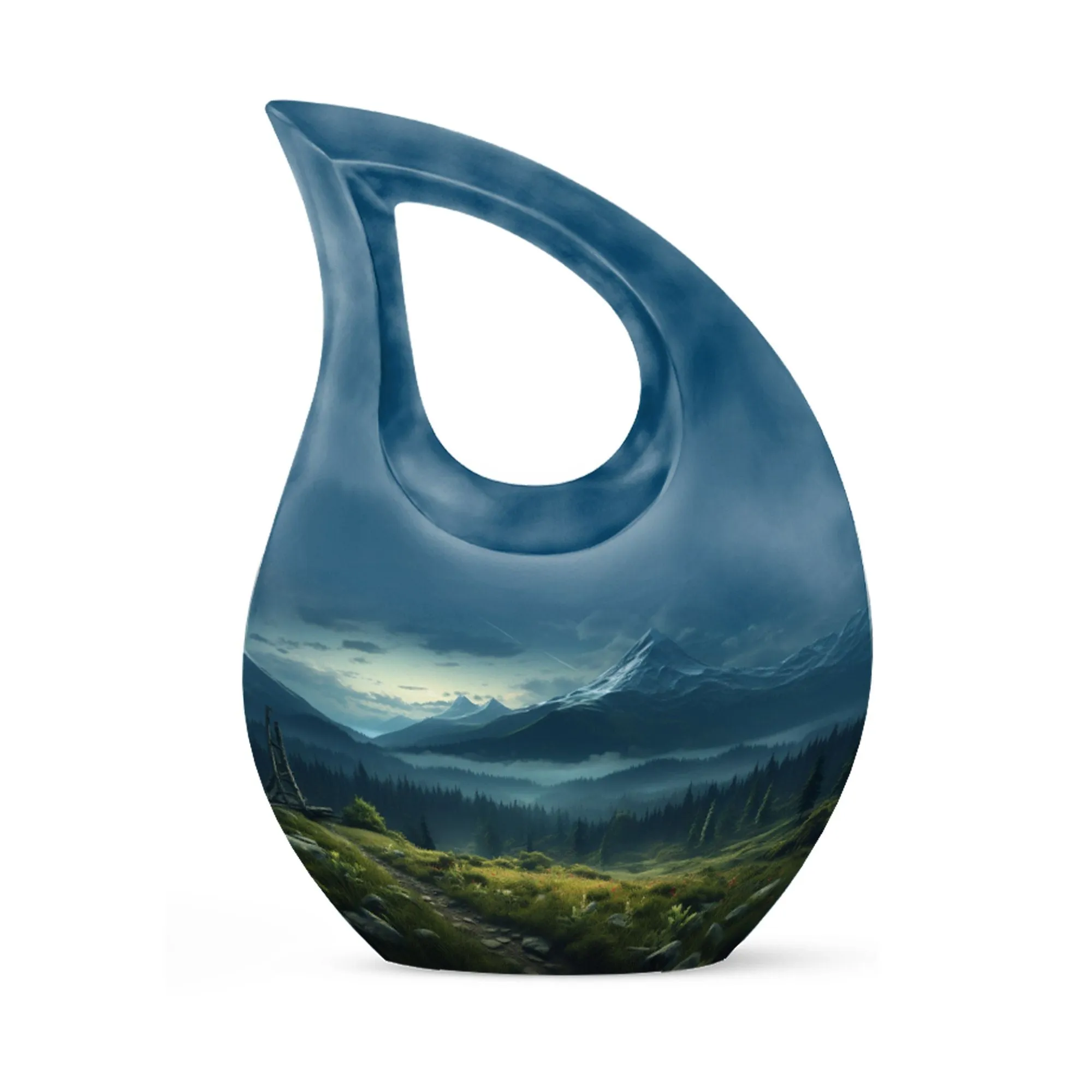 Emblem of Serenity Wilderness Urn - A Revered Memorial Companion