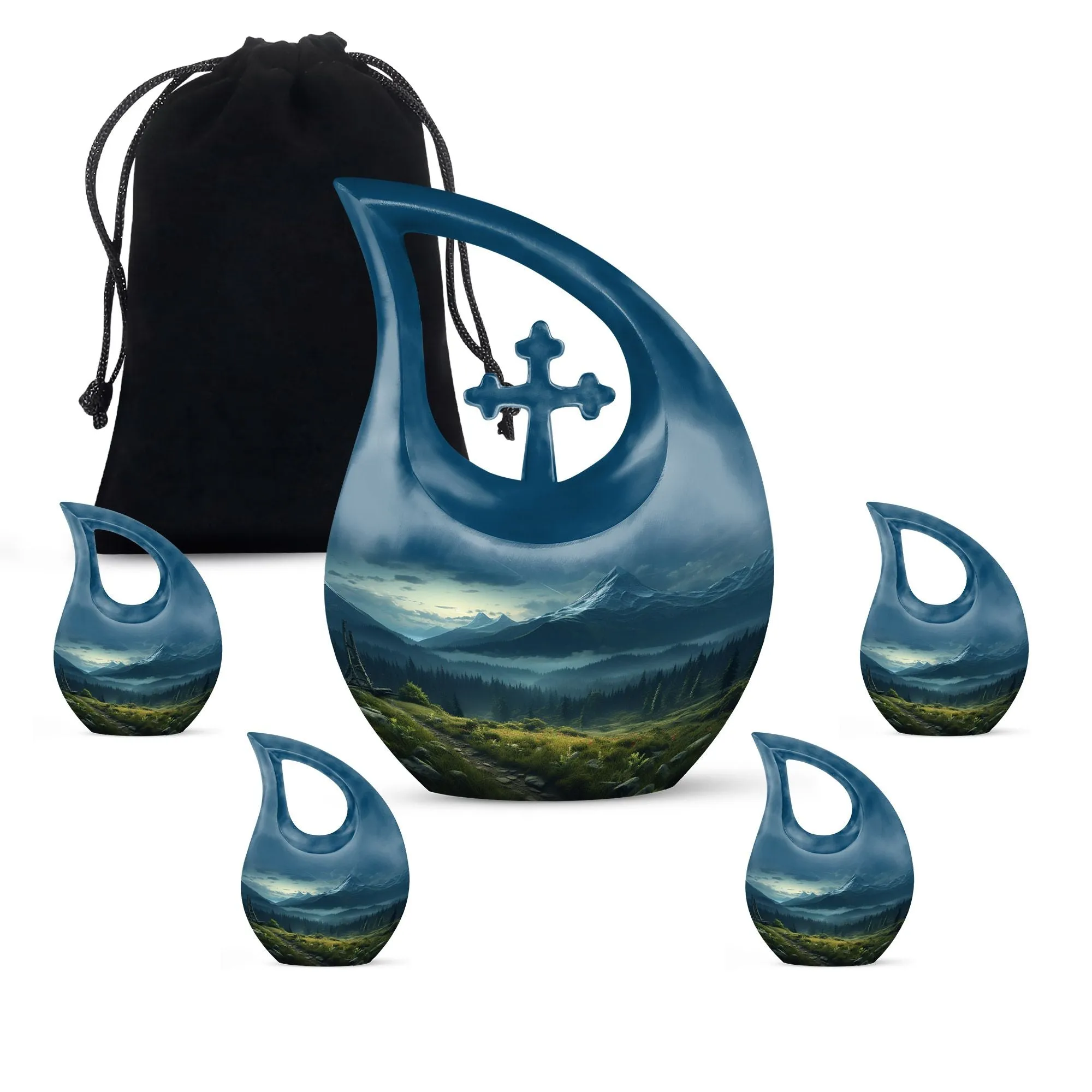 Emblem of Serenity Wilderness Urn - A Revered Memorial Companion