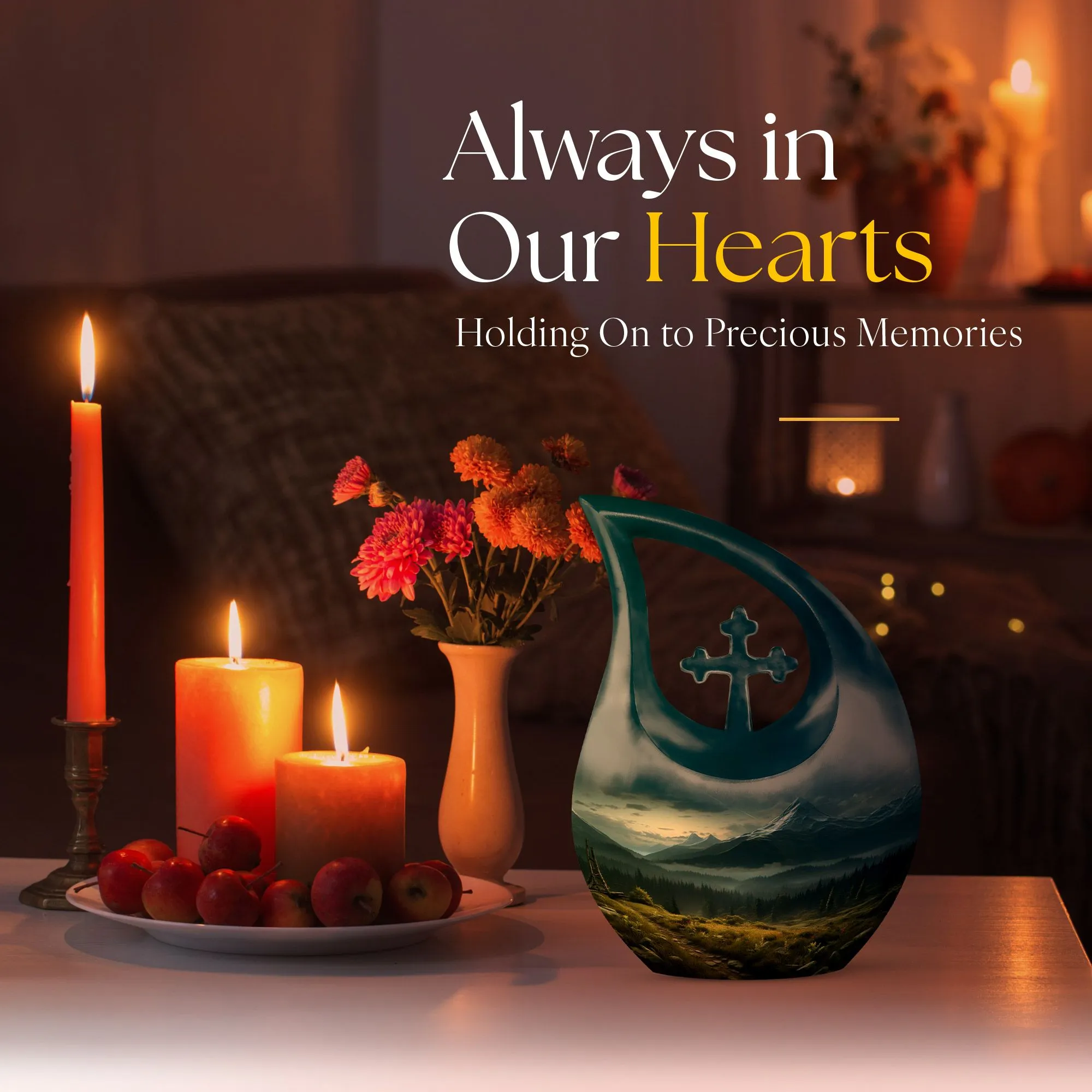 Emblem of Serenity Wilderness Urn - A Revered Memorial Companion