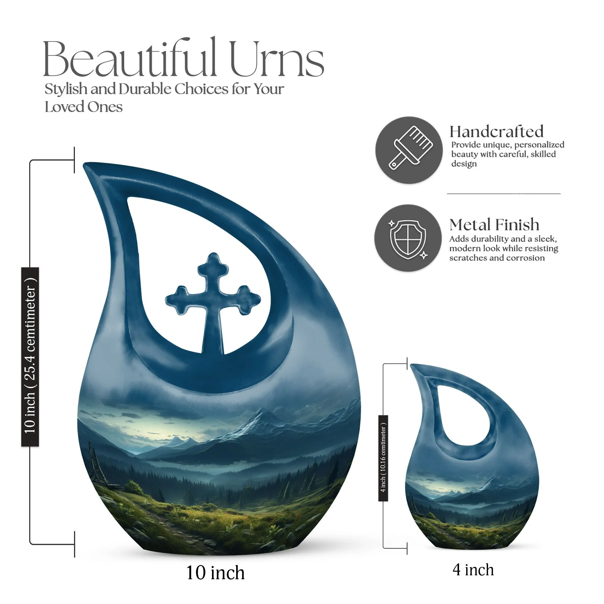 Emblem of Serenity Wilderness Urn - A Revered Memorial Companion