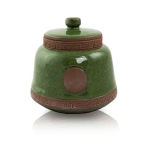 Emerald Ceramic Pet Urn In Extra Small