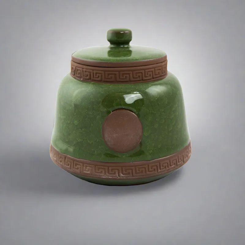 Emerald Ceramic Pet Urn In Extra Small