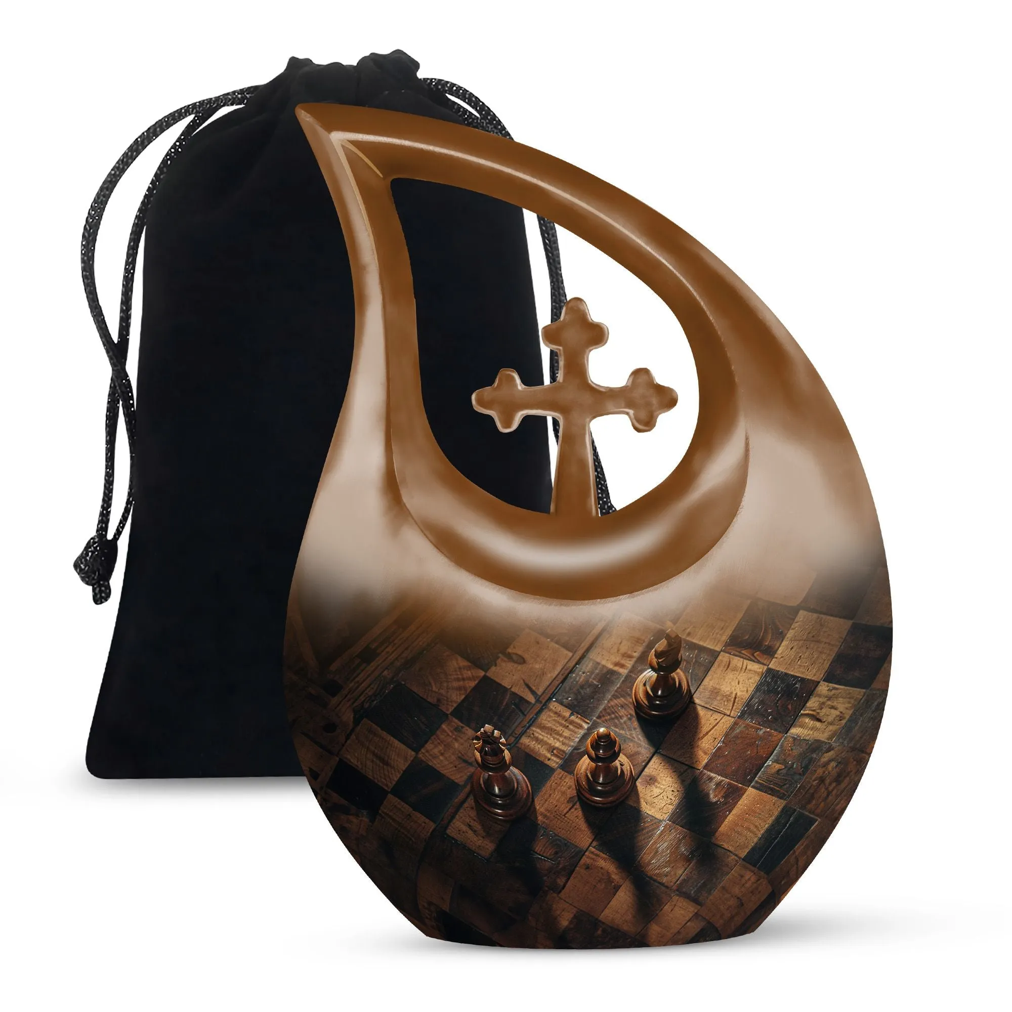 Enduring Serenity Chess Urn - An All Faith Memorial Keepsake