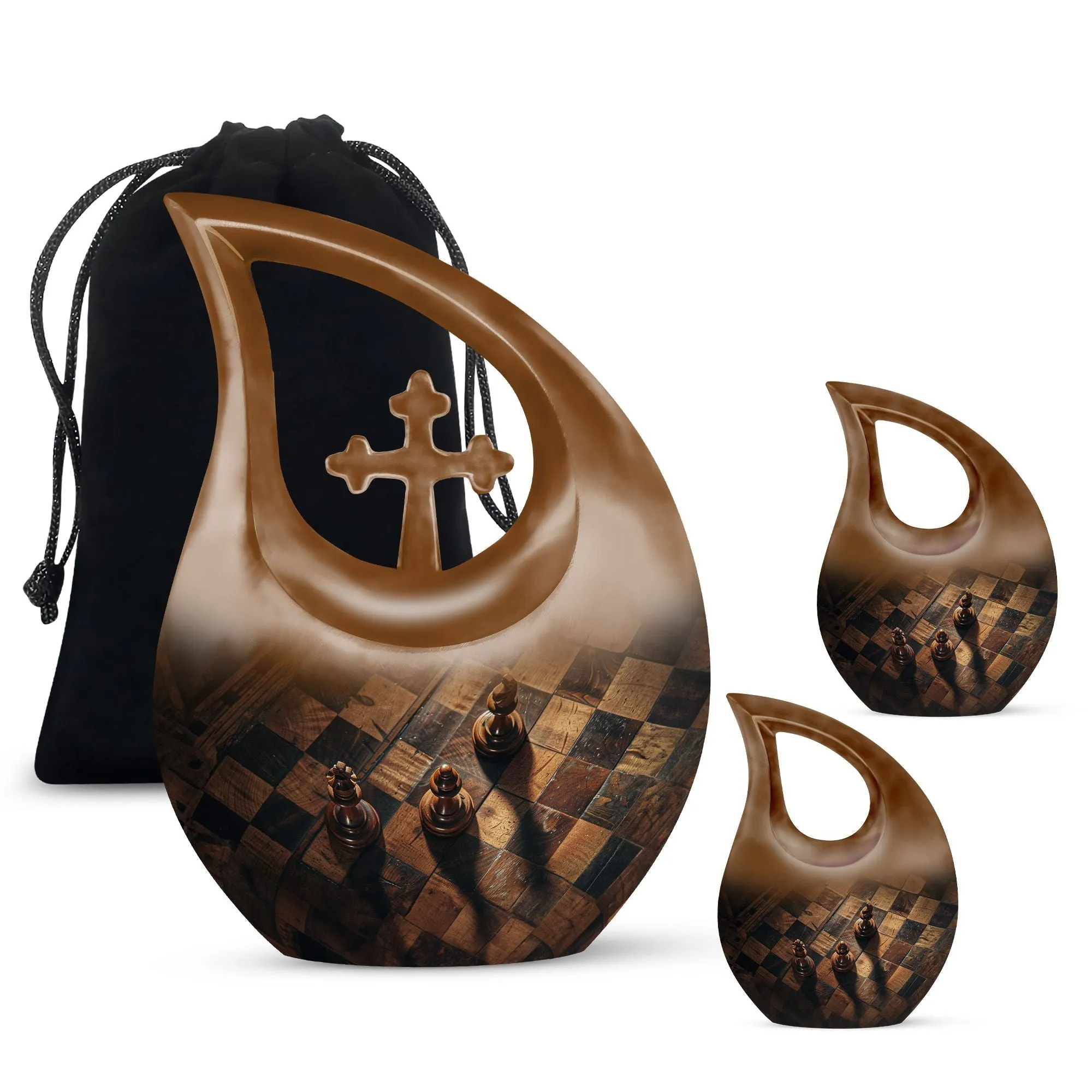 Enduring Serenity Chess Urn - An All Faith Memorial Keepsake