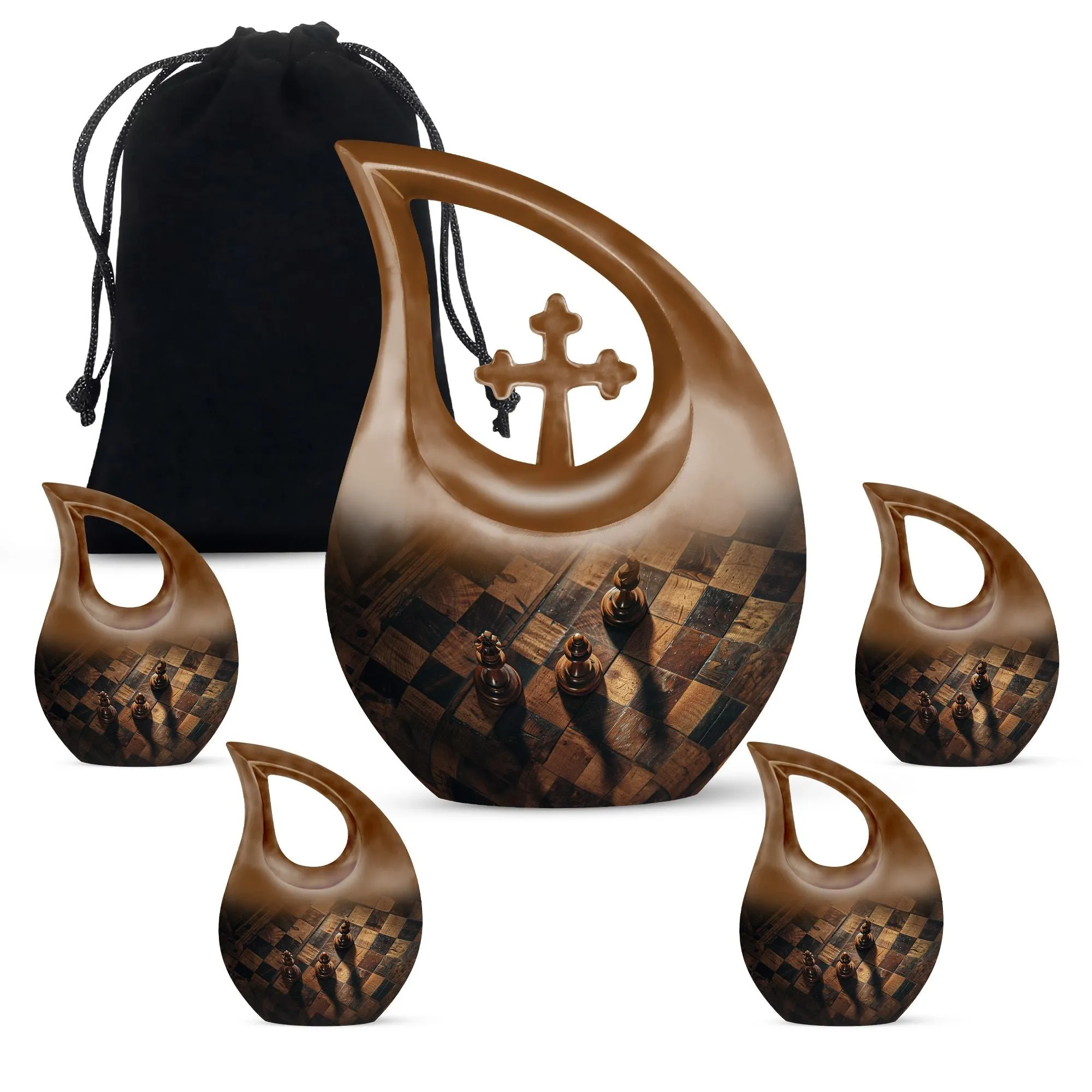 Enduring Serenity Chess Urn - An All Faith Memorial Keepsake