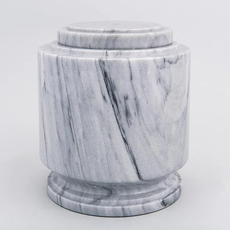 Estate II Natural Marble Cremation Urn in Gray
