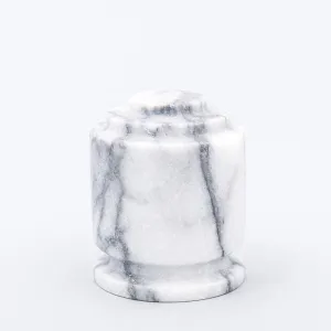 Estate II Natural Marble Keepsake Urn in White