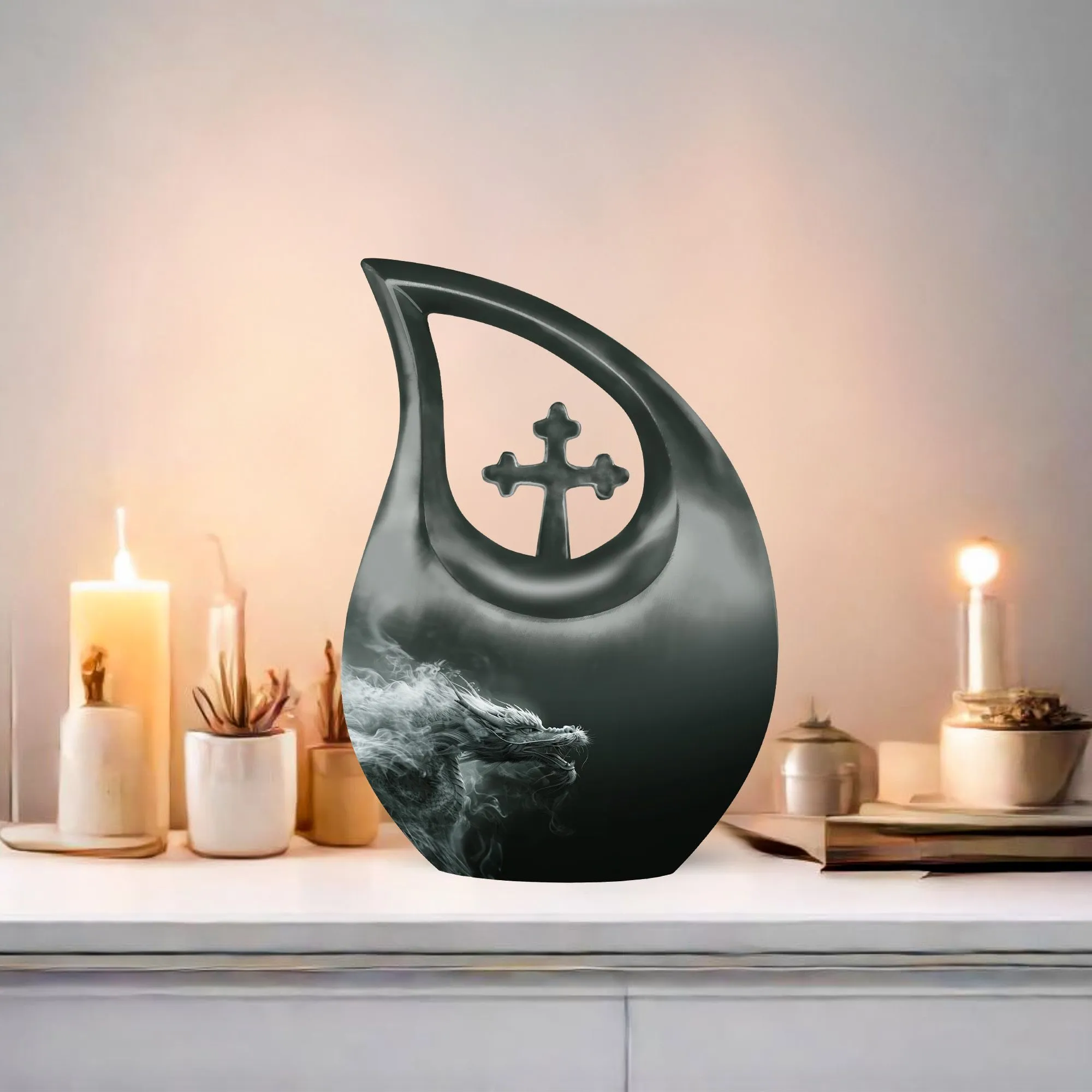 Eternal Dragon: A Grand Resting Place - Memorial Urn for Ashes