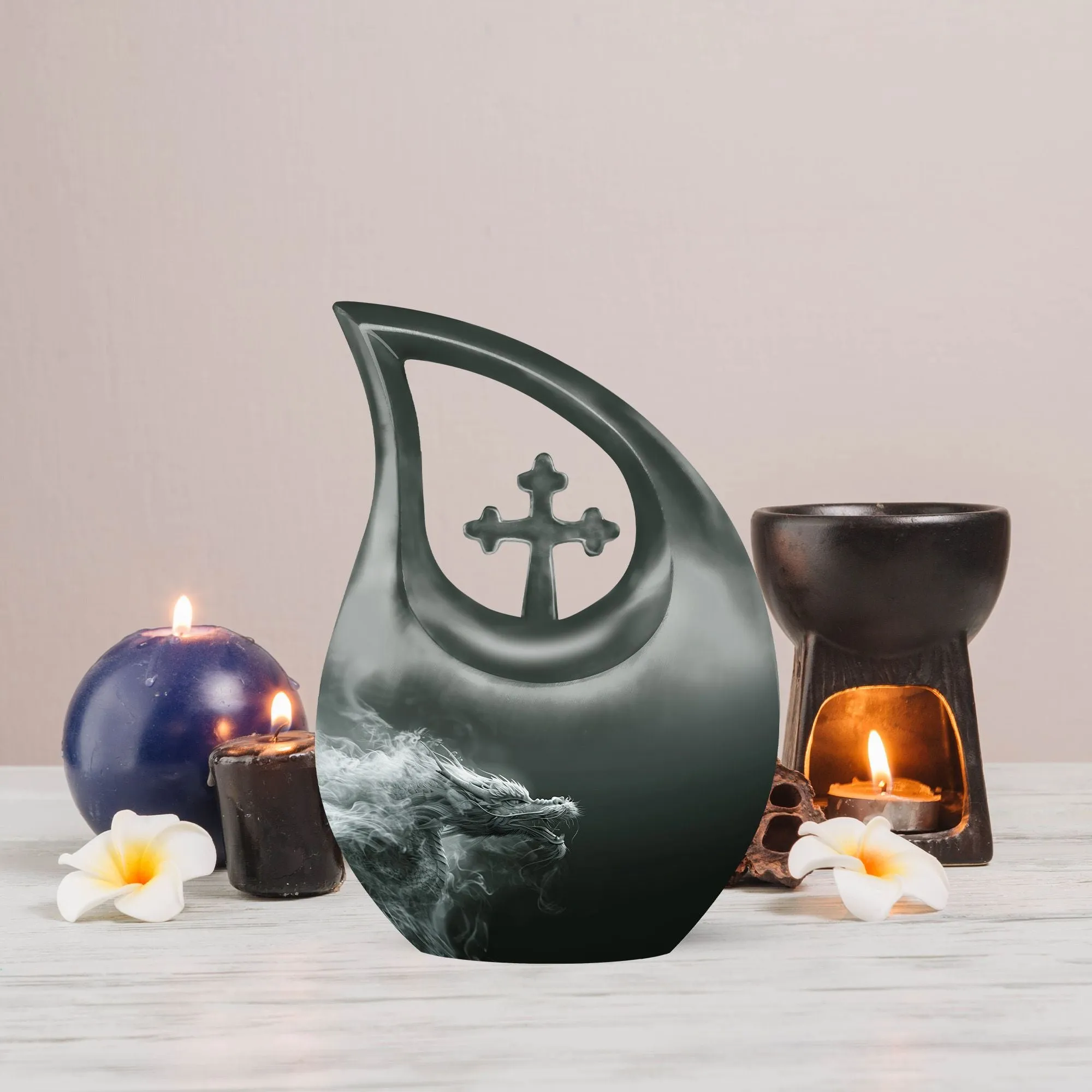 Eternal Dragon: A Grand Resting Place - Memorial Urn for Ashes