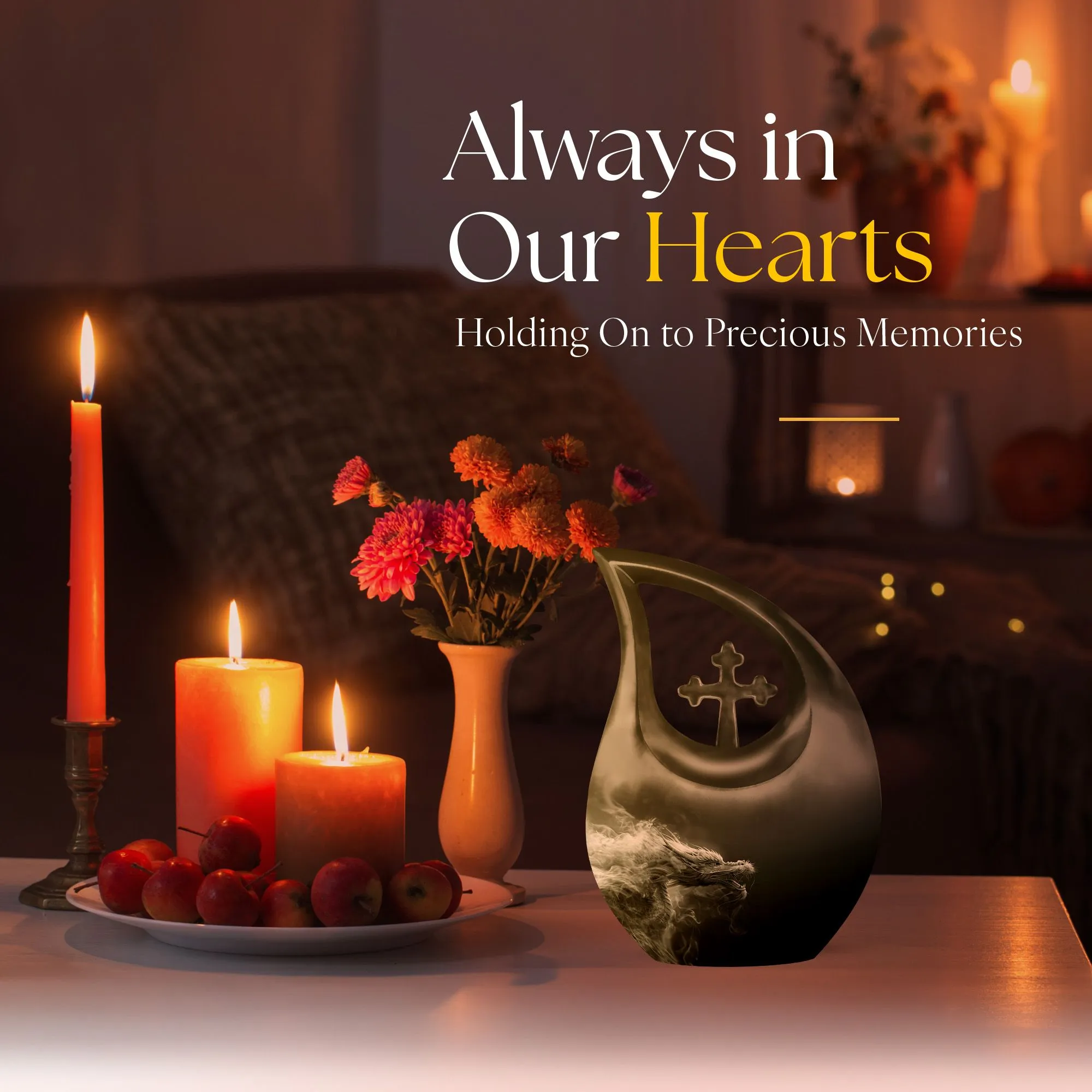 Eternal Dragon: A Grand Resting Place - Memorial Urn for Ashes