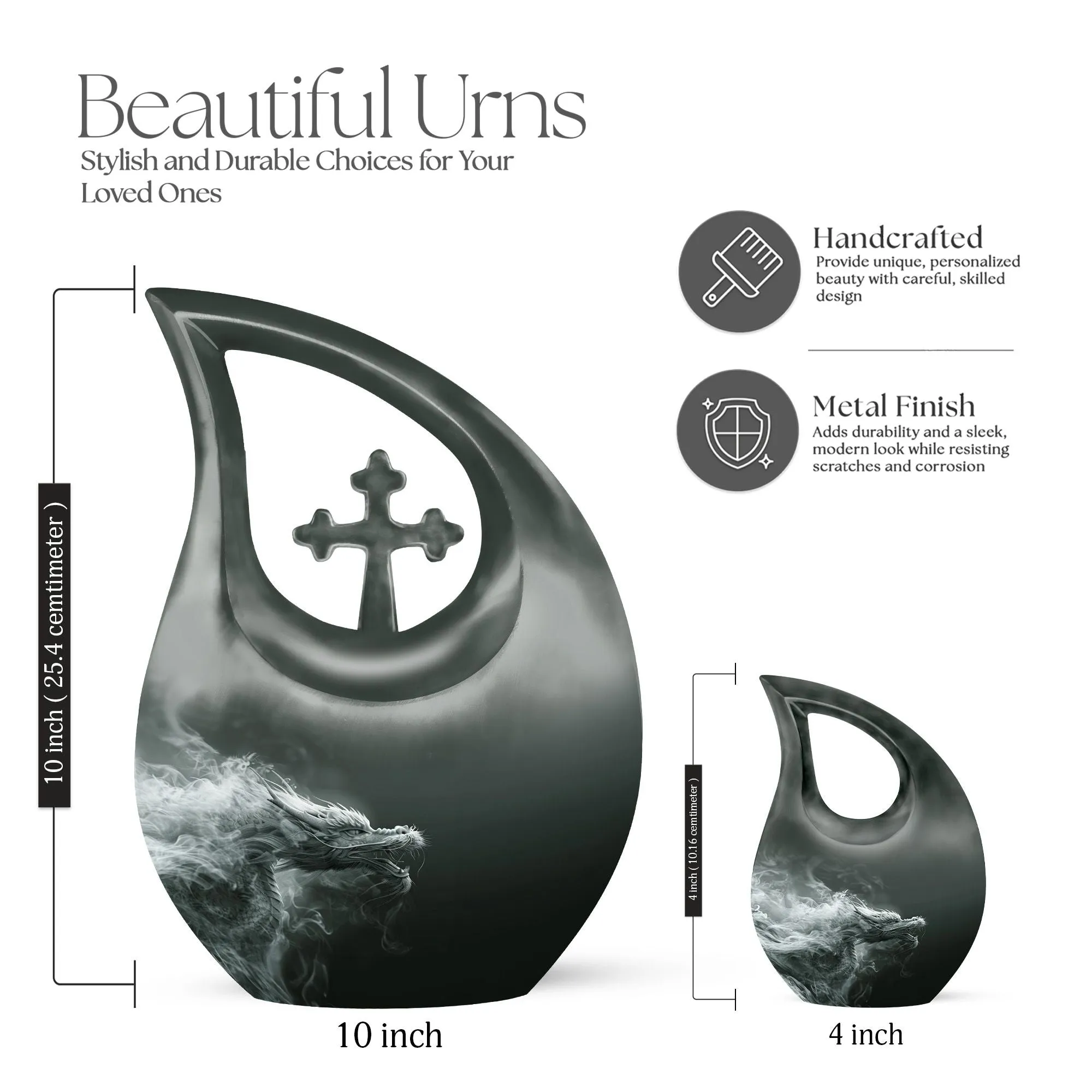 Eternal Dragon: A Grand Resting Place - Memorial Urn for Ashes