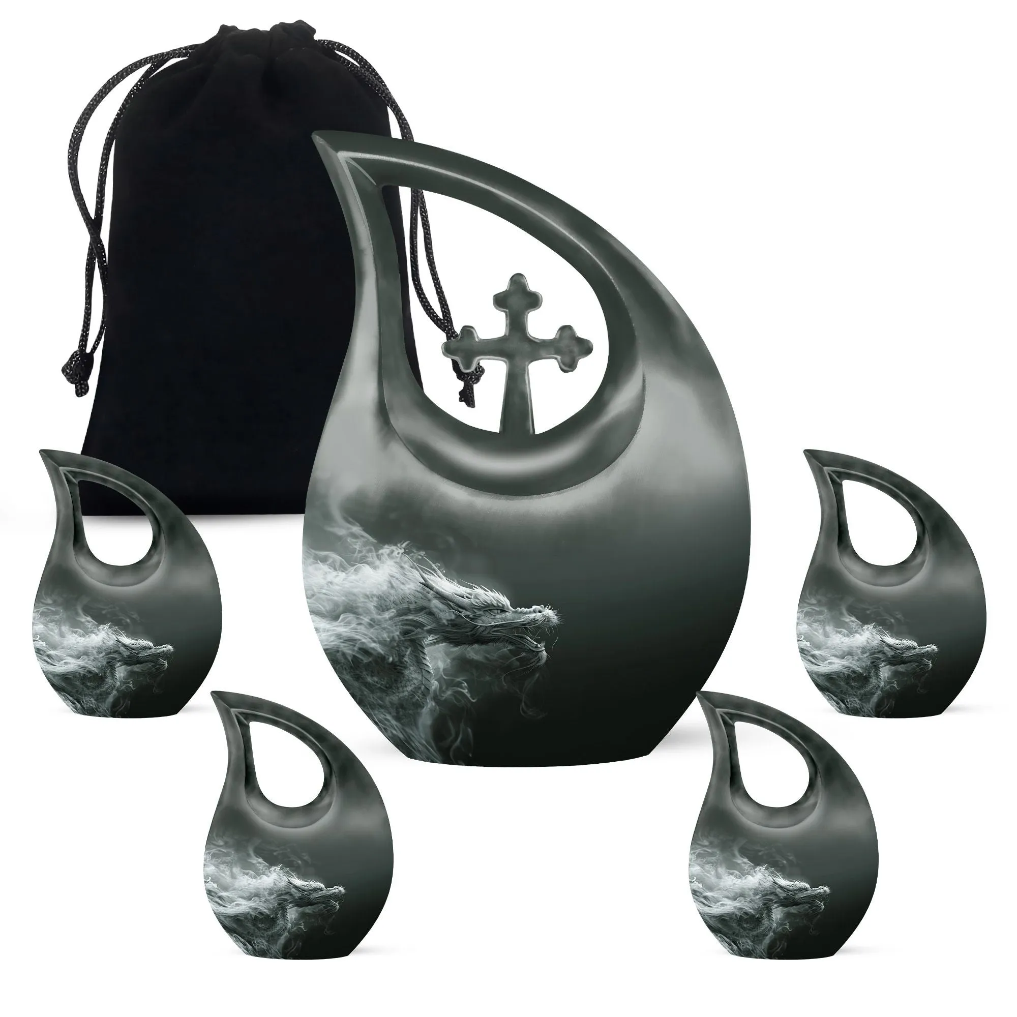 Eternal Dragon: A Grand Resting Place - Memorial Urn for Ashes