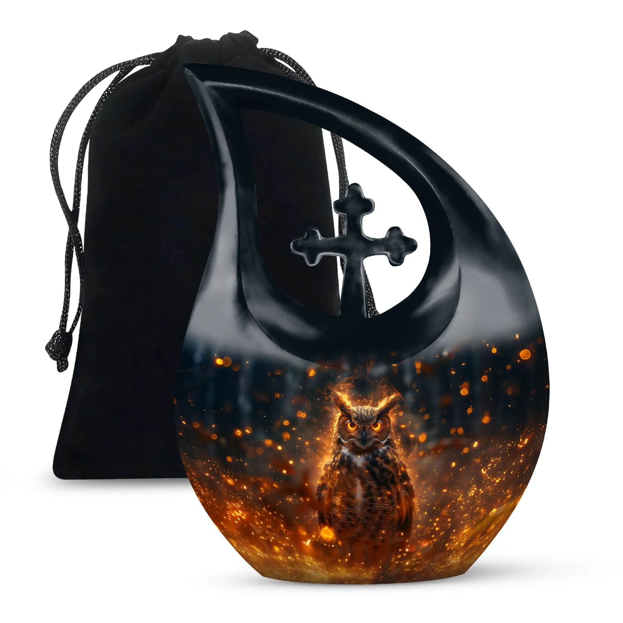 Eternal Owl Sanctuary - Aesthetic Urn for Cremated Remains
