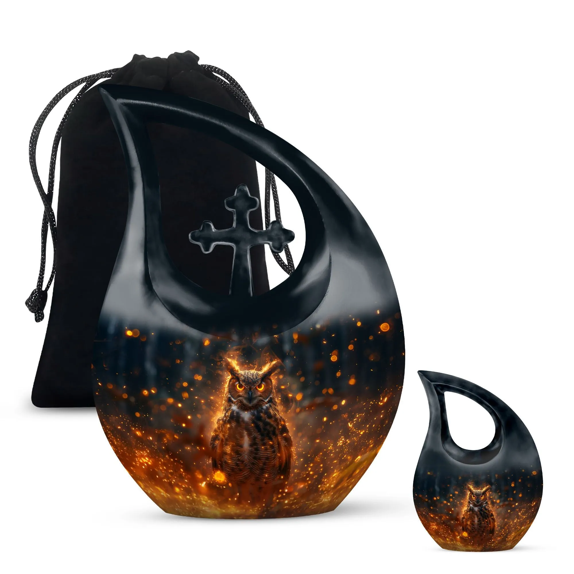 Eternal Owl Sanctuary - Aesthetic Urn for Cremated Remains