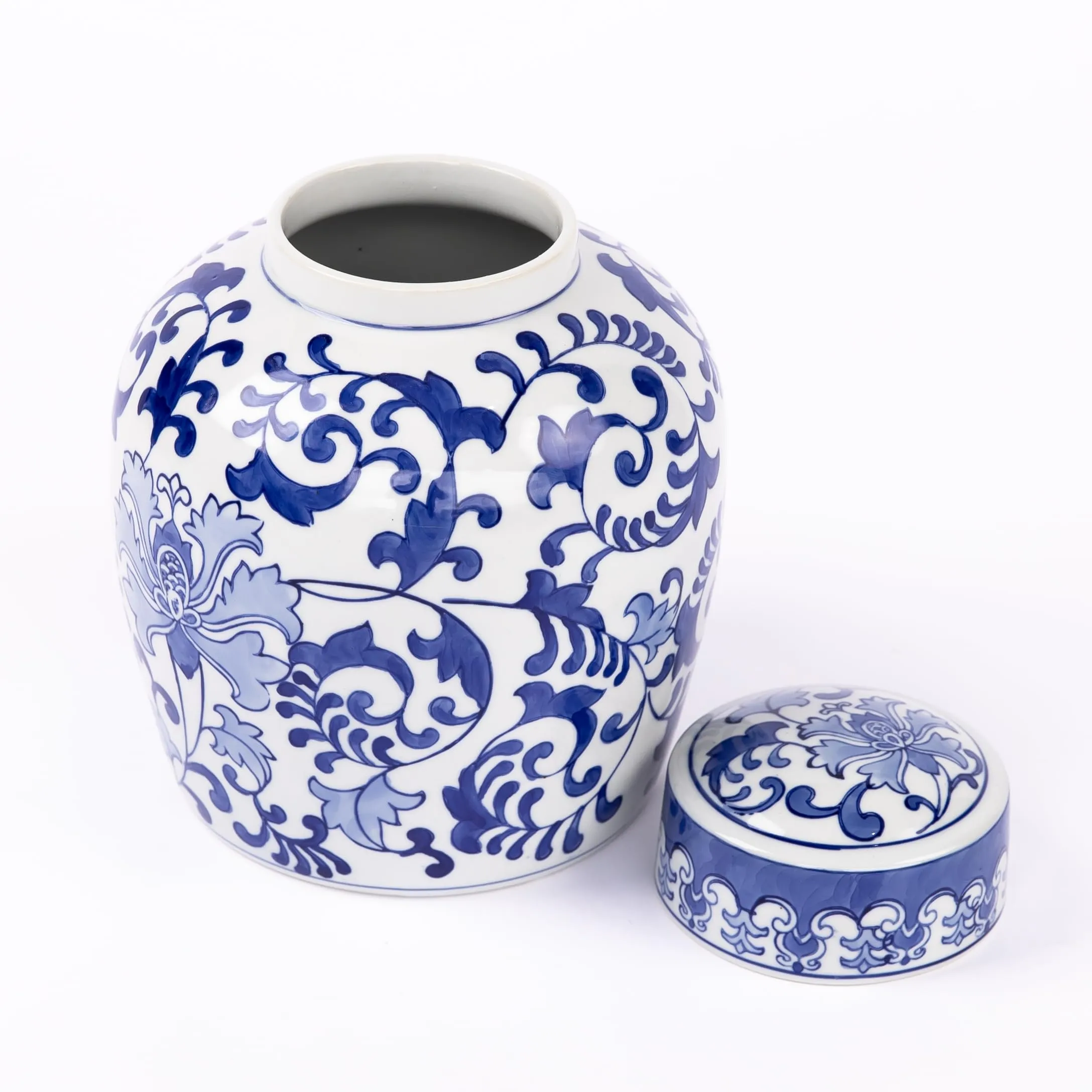 Exotic Blue Ceramic Cremation Urn