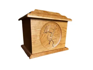 Extra Large Hand-Carved Patriot Cherry Urn