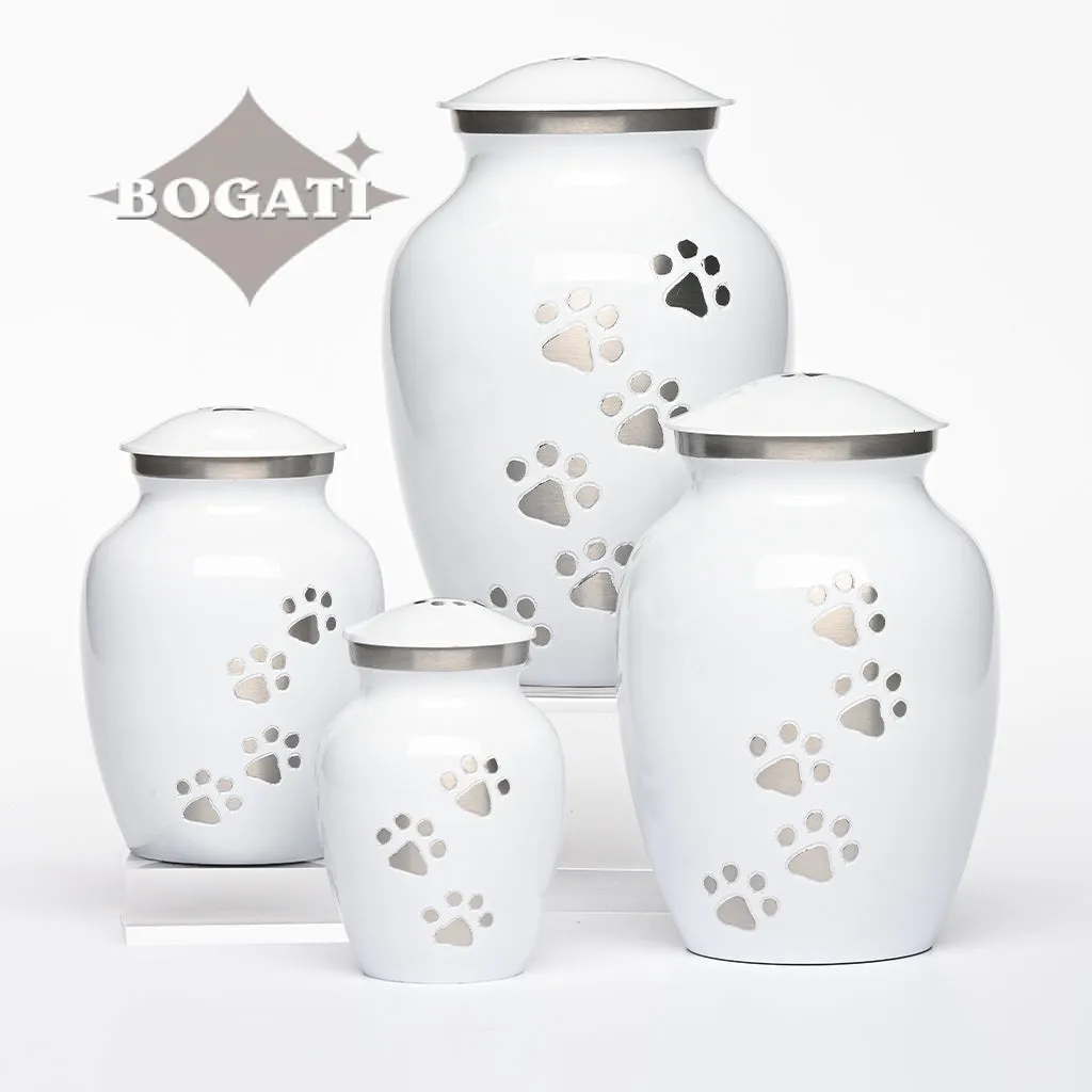 EXTRA SMALL Brass Pet Urn - "Paws to Heaven"