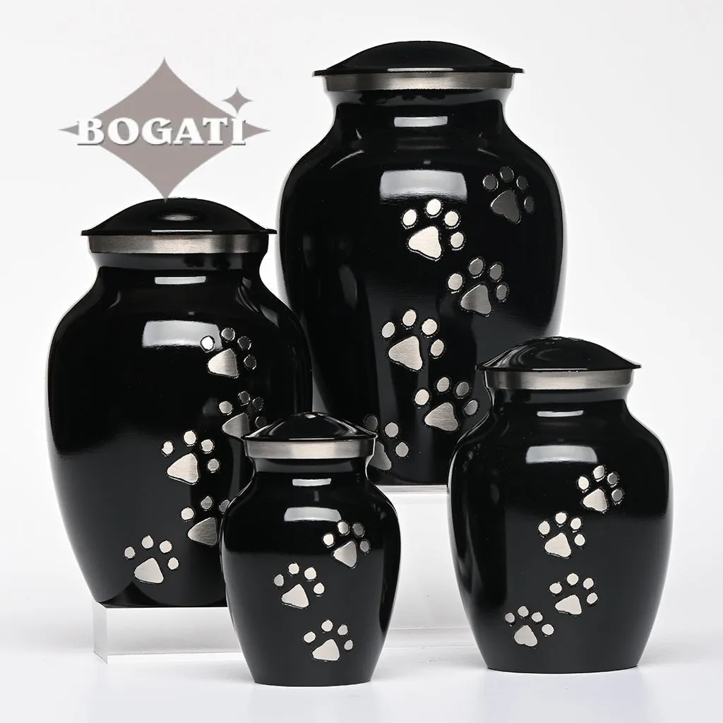 EXTRA SMALL Brass Pet Urn - "Paws to Heaven"