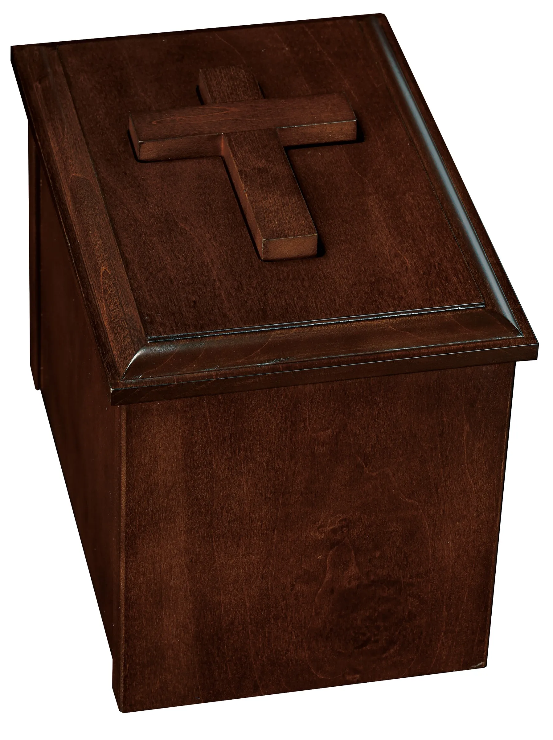 Faith with Removable Cross Cherry Wood Urn
