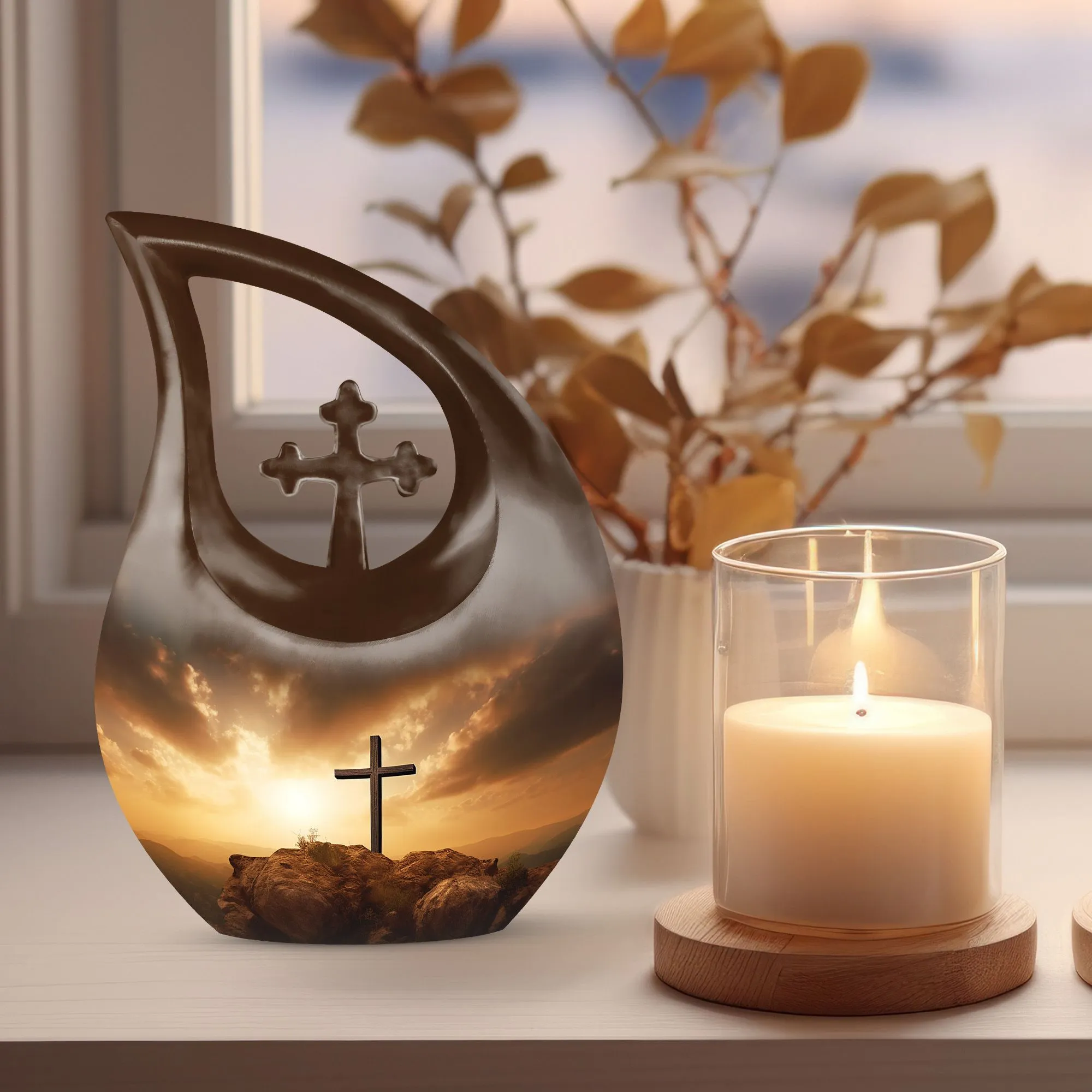 Faithful Remembrance Jesus Christ All-Faith Memorial Urn