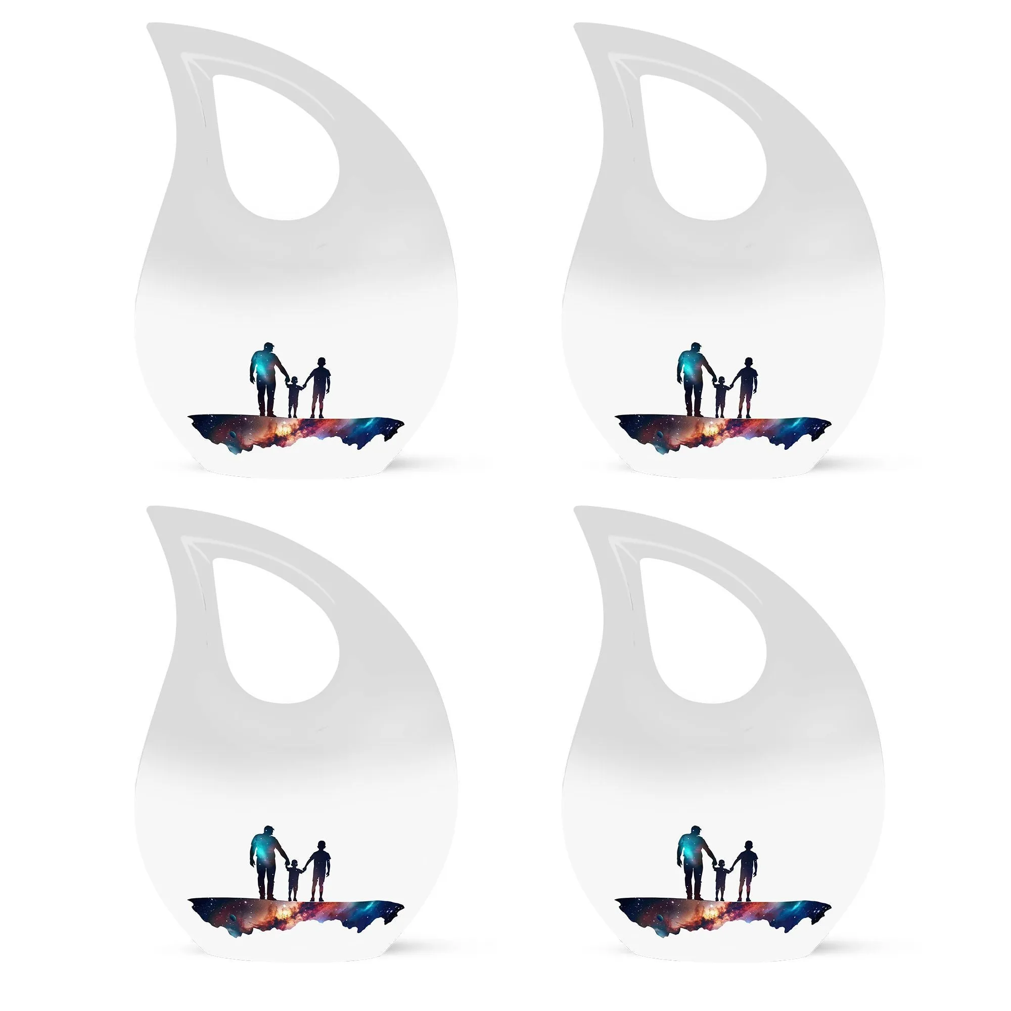 Father's Cross Drop Vase - Commemorative Memorial Affection Urn