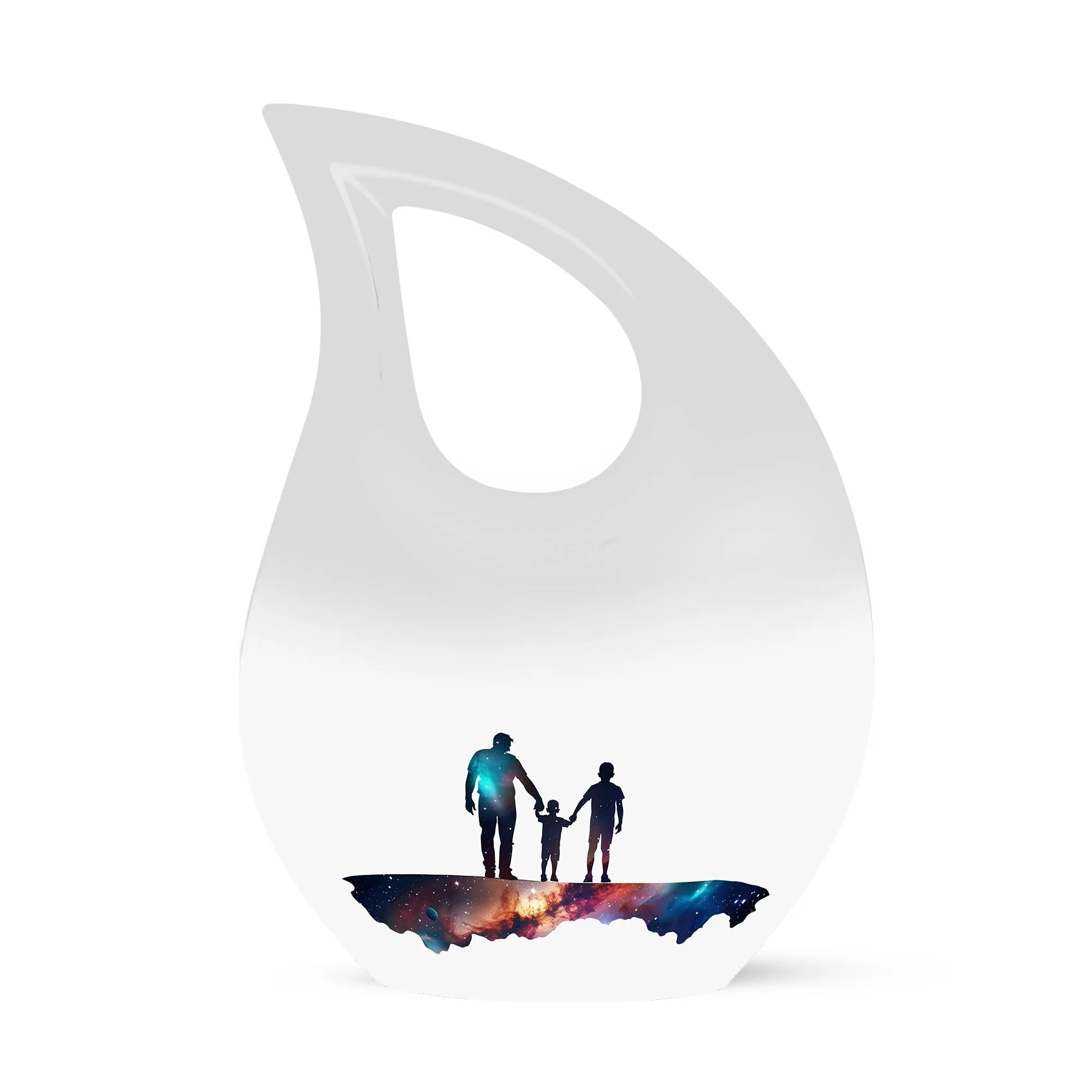 Father's Cross Drop Vase - Commemorative Memorial Affection Urn
