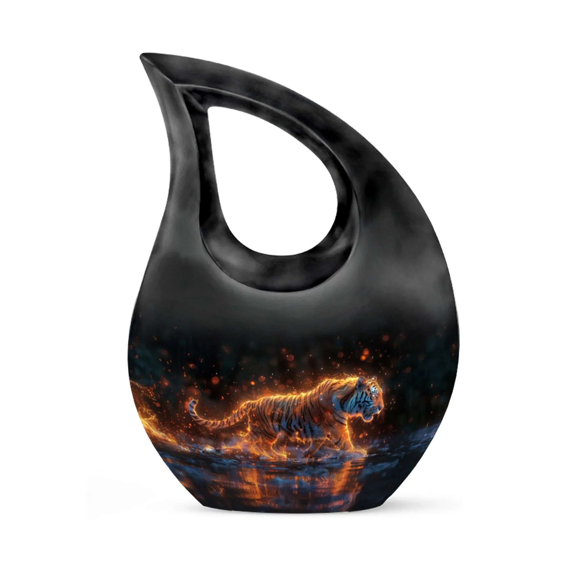 Fiery Rain Stride Urn: Small Containers For Cremated Ashes