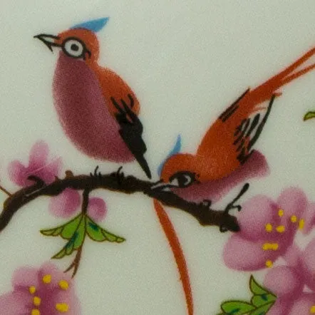 Floral Lovebirds Ceramic Urn In Extra Small