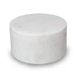 Genuine Marble Circular Keepsake Urn