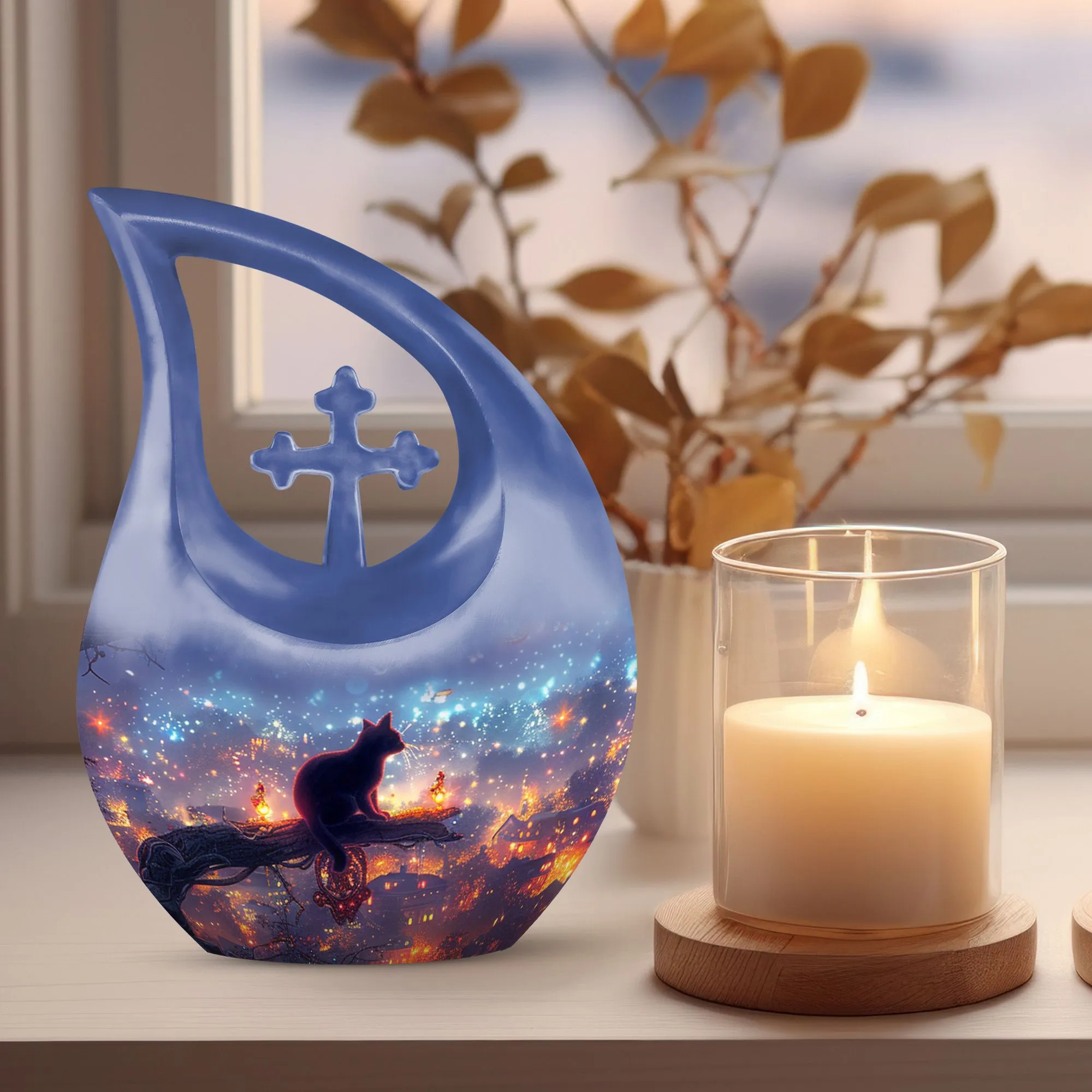 Glow Urn : Personalized Memorial Cremation Urn