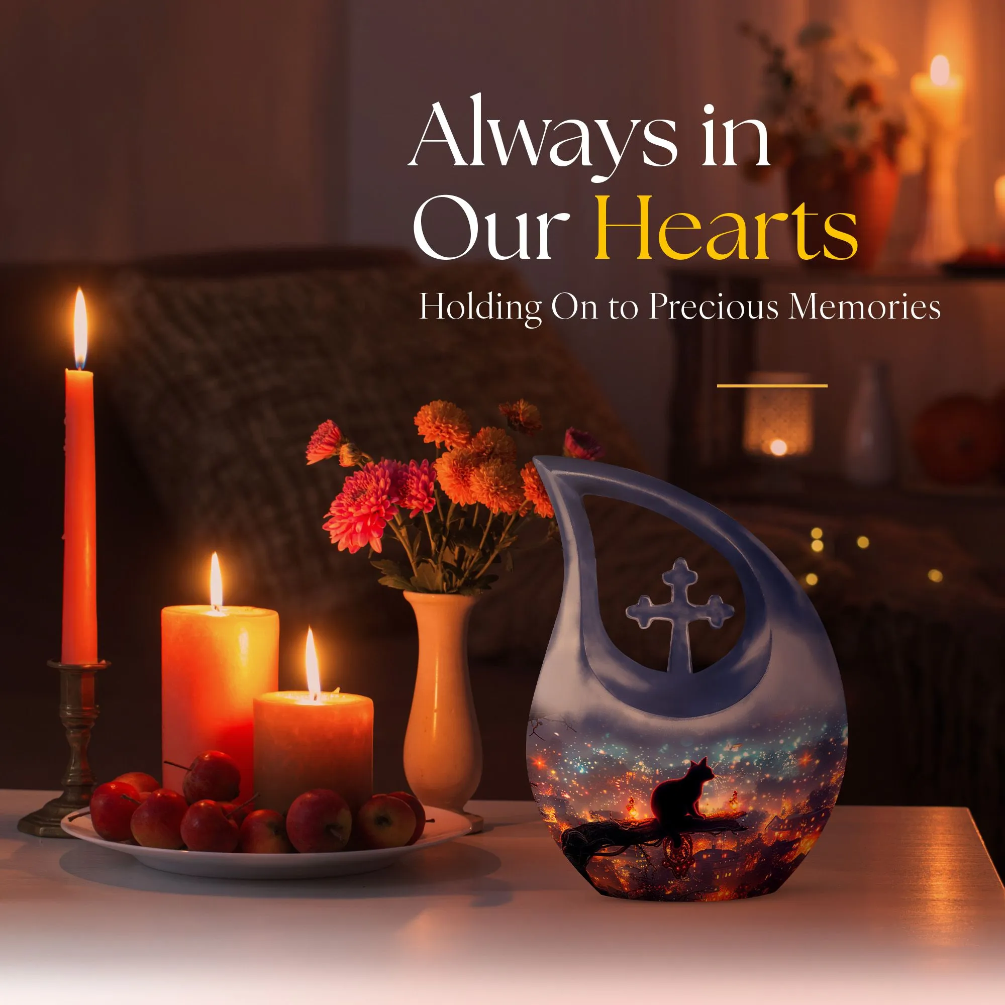 Glow Urn : Personalized Memorial Cremation Urn