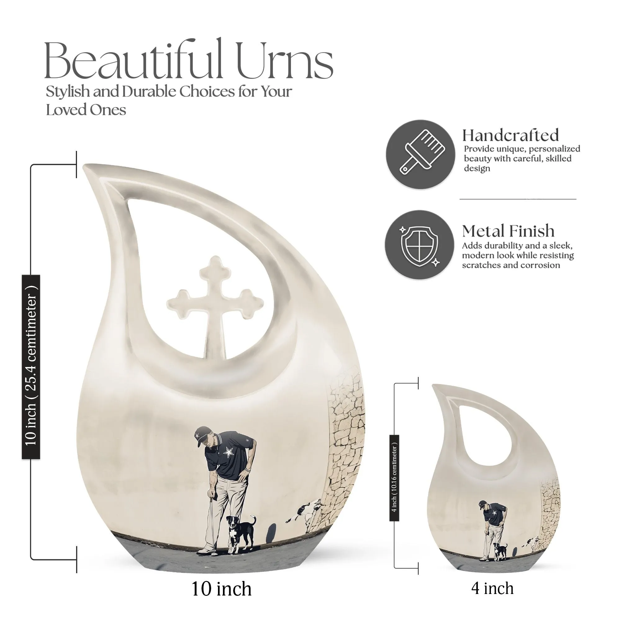 Golf Inspired Beautiful Urn for Cherished Memories