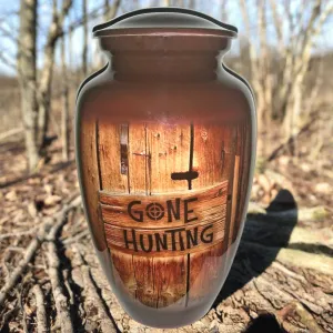 Gone Hunting, Cremation Urn |  A great cremation Urn for a Hunter