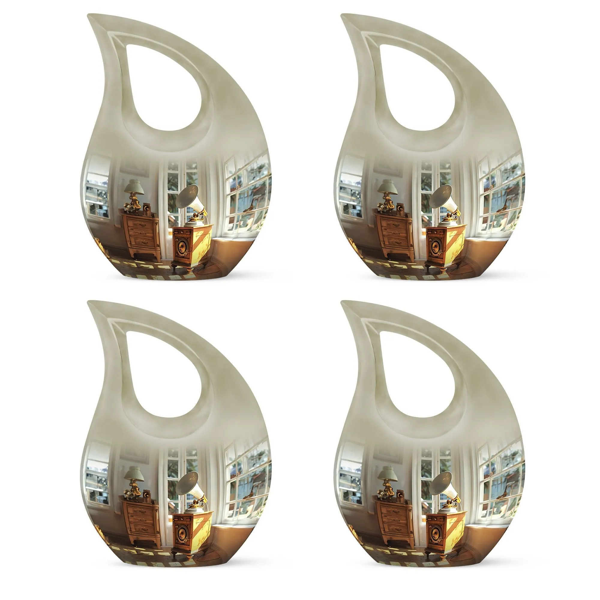 Gramophone Urn Harmony Small Memorial Tribute Companion Size
